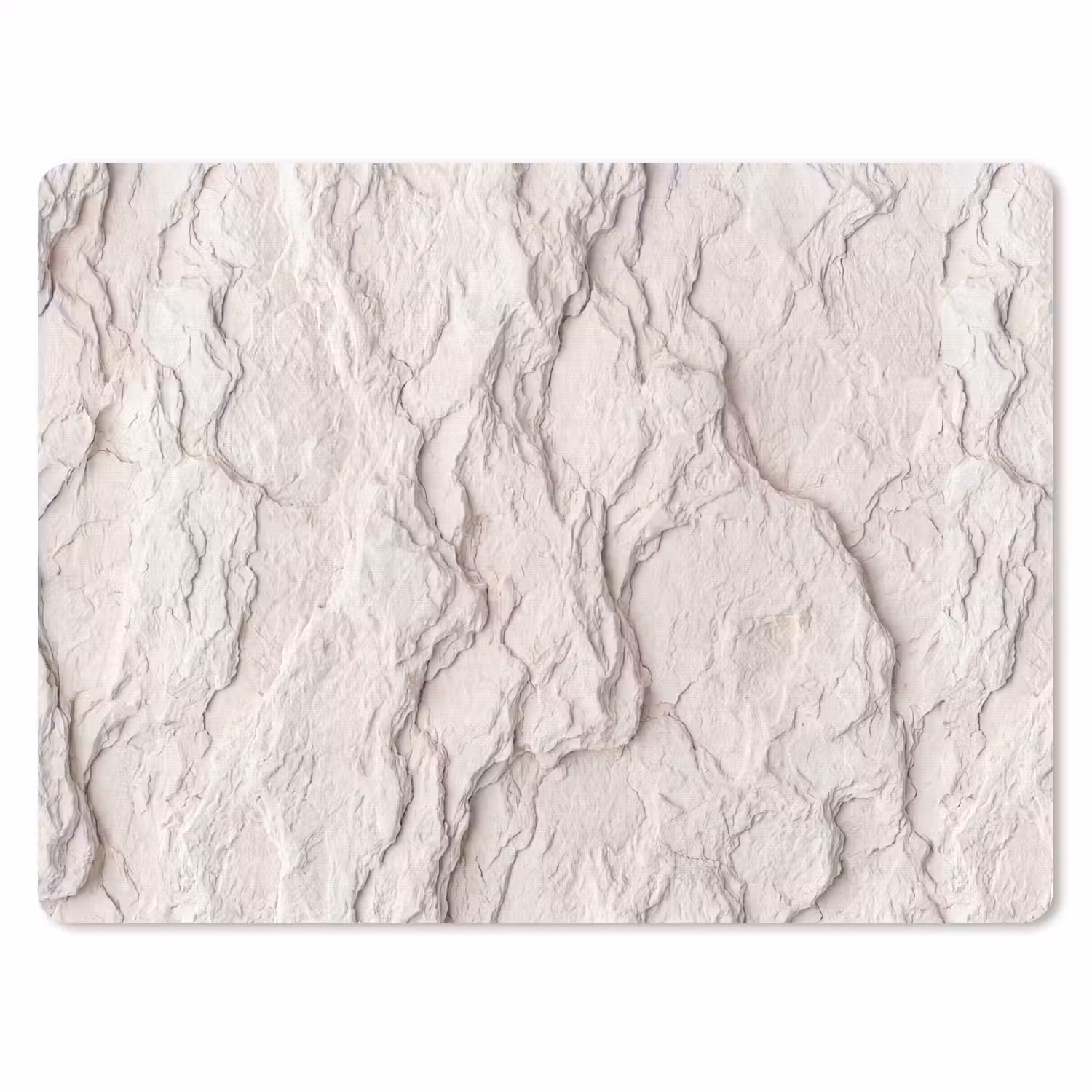 Rots - Structuur - Natuur - Beige - Abstract muismat rubber klein -3d