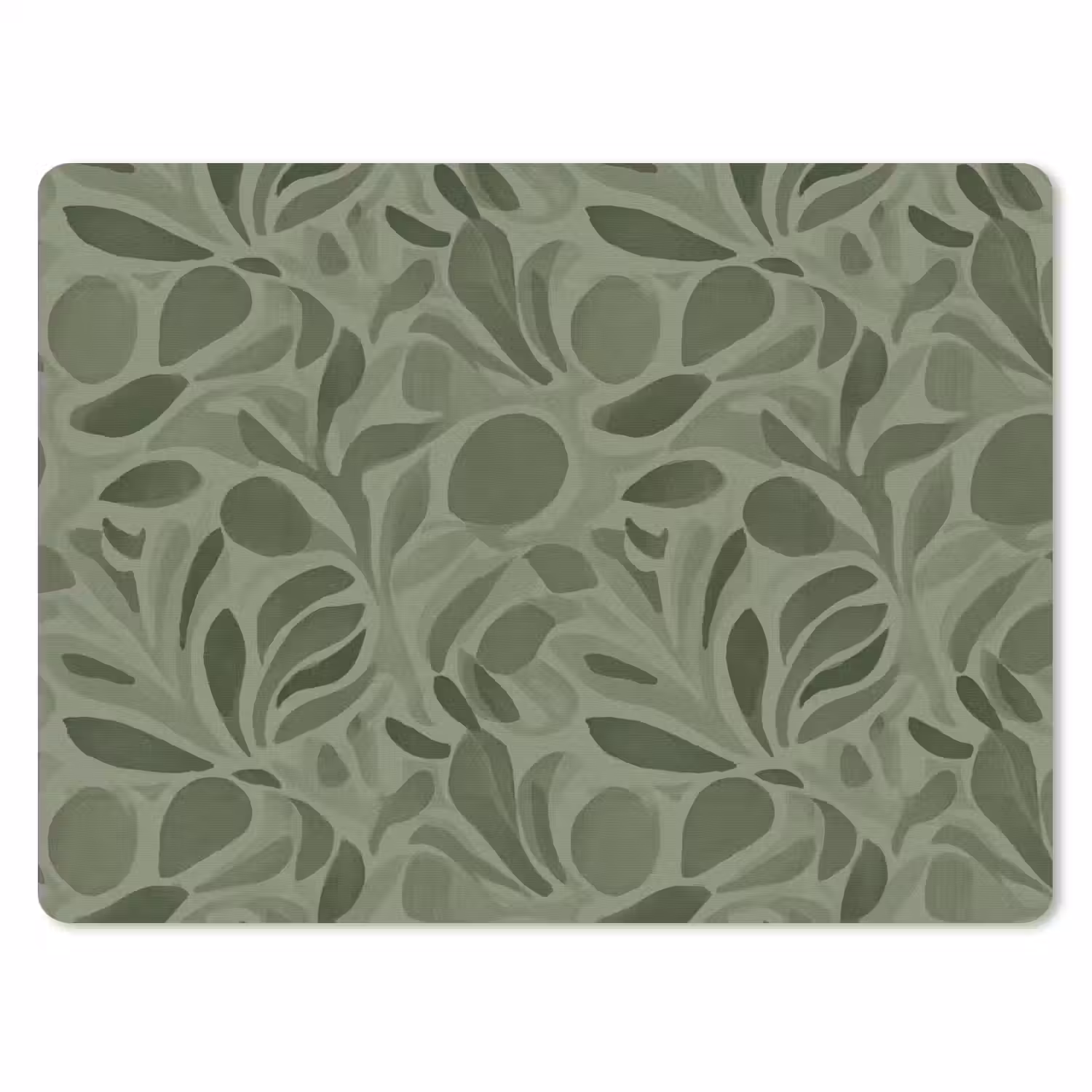 Sereen - Bladeren - Groen muismat rubber klein 262 -3d