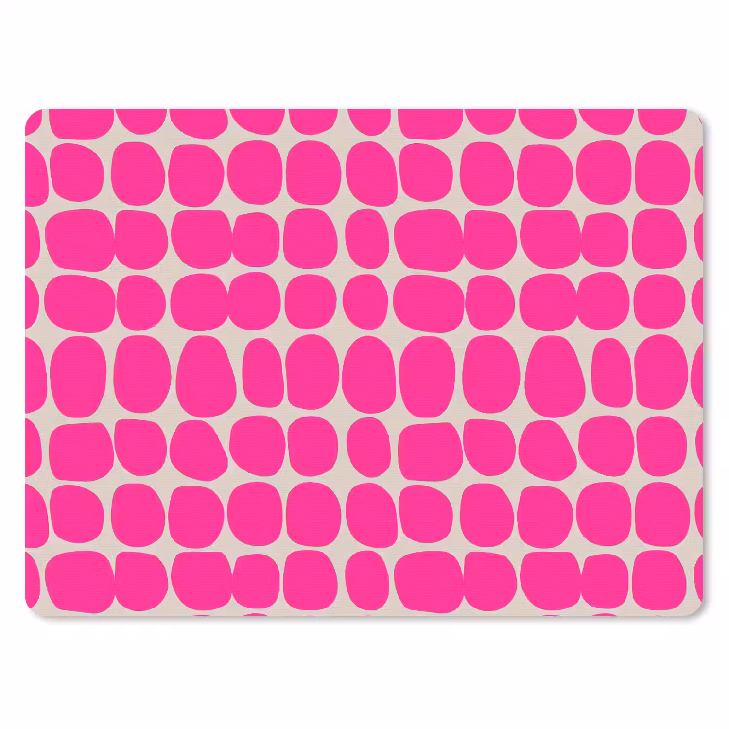 Stippen - Patroon - Roze muismat rubber klein 262 -3d