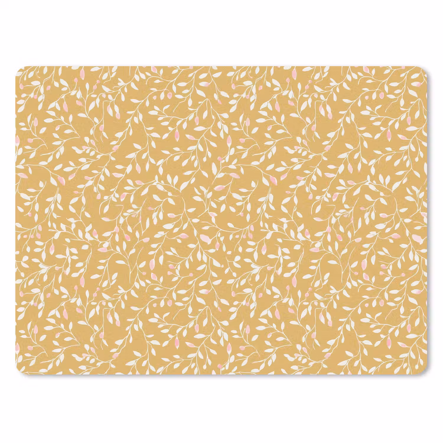 Takjes - Patroon - Oker muismat rubber klein 262 -3d