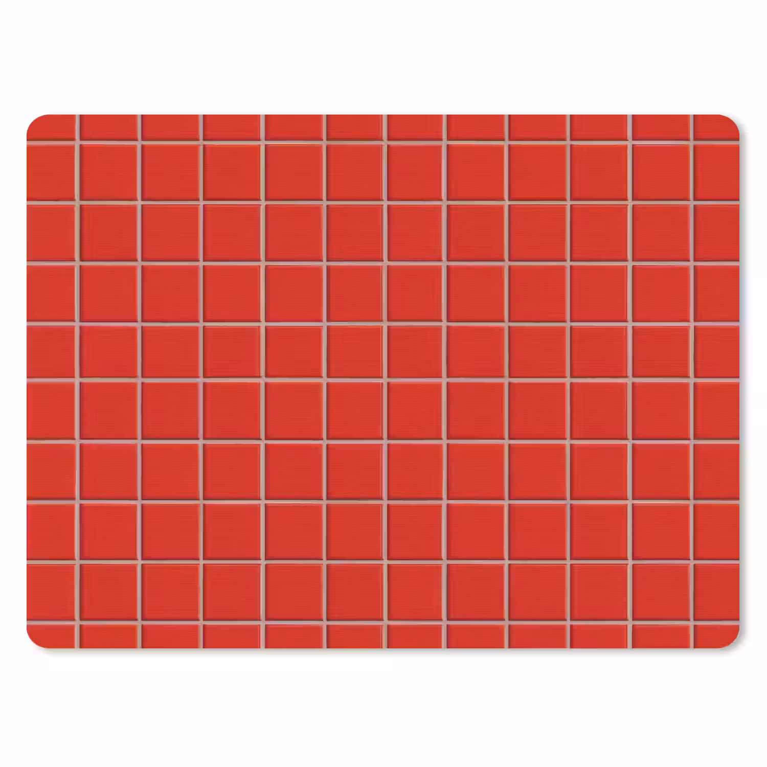 Tegel - Patroon - Kersen - Rood muismat rubber klein 262 -3d