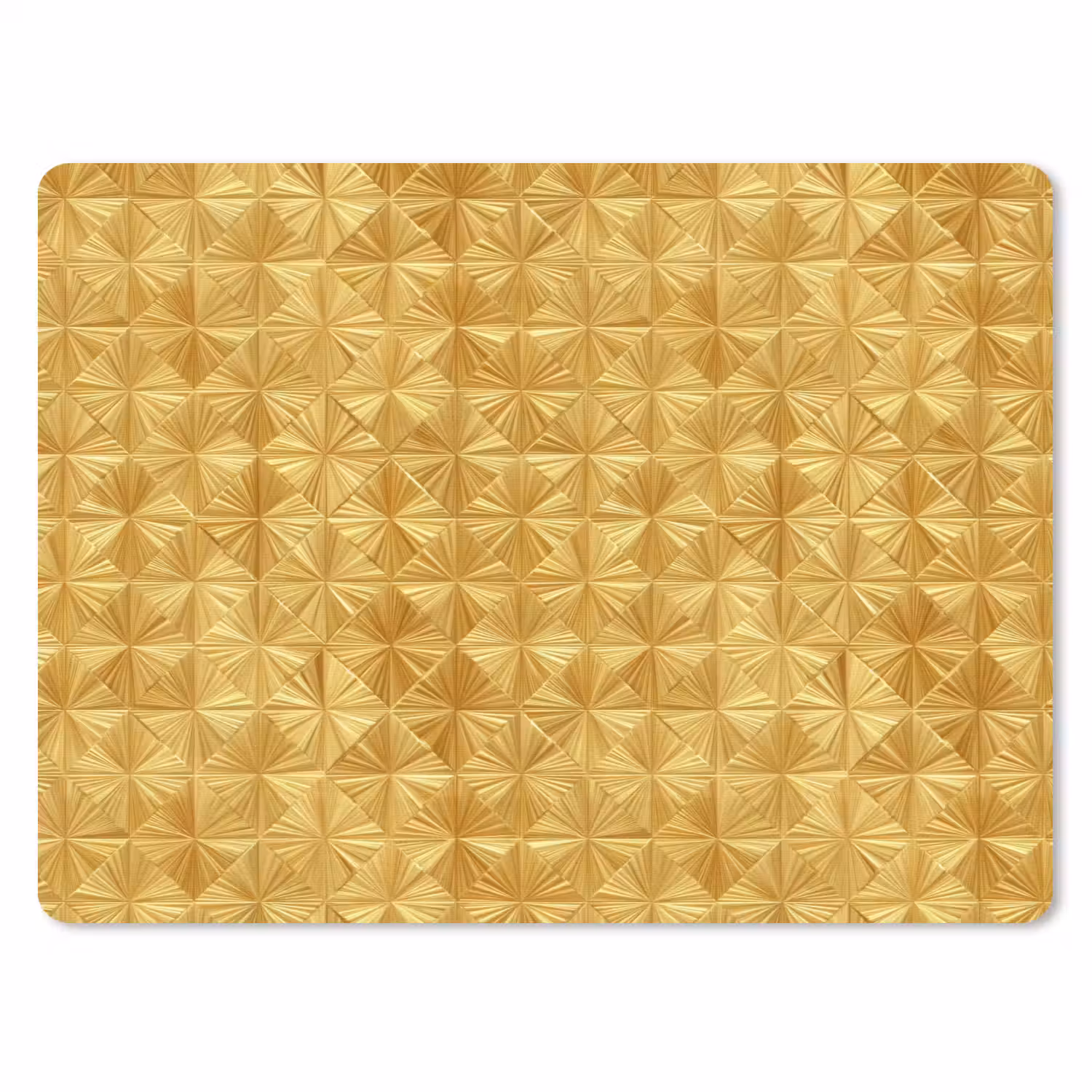 Tegels - Geometrisch - Reliëf - Goud muismat rubber klein 262 -3d