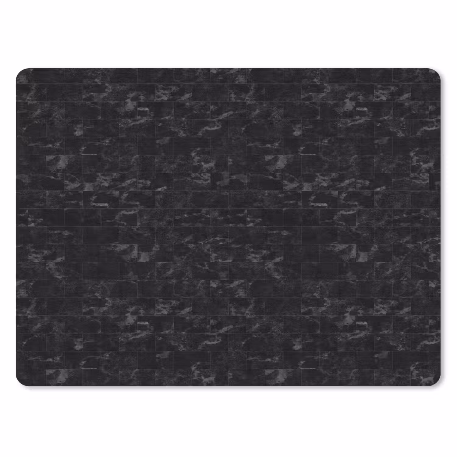 Tegels - Patroon - Marmer - Zwart muismat rubber klein 262 -3d