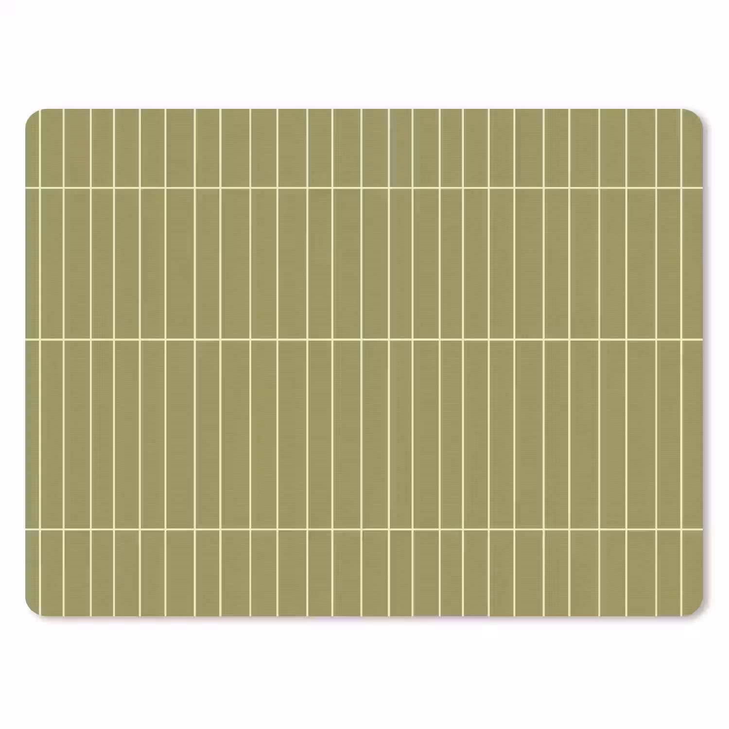 Verticaal - Wandtegel - Olijfgroen muismat rubber klein 262 -3d