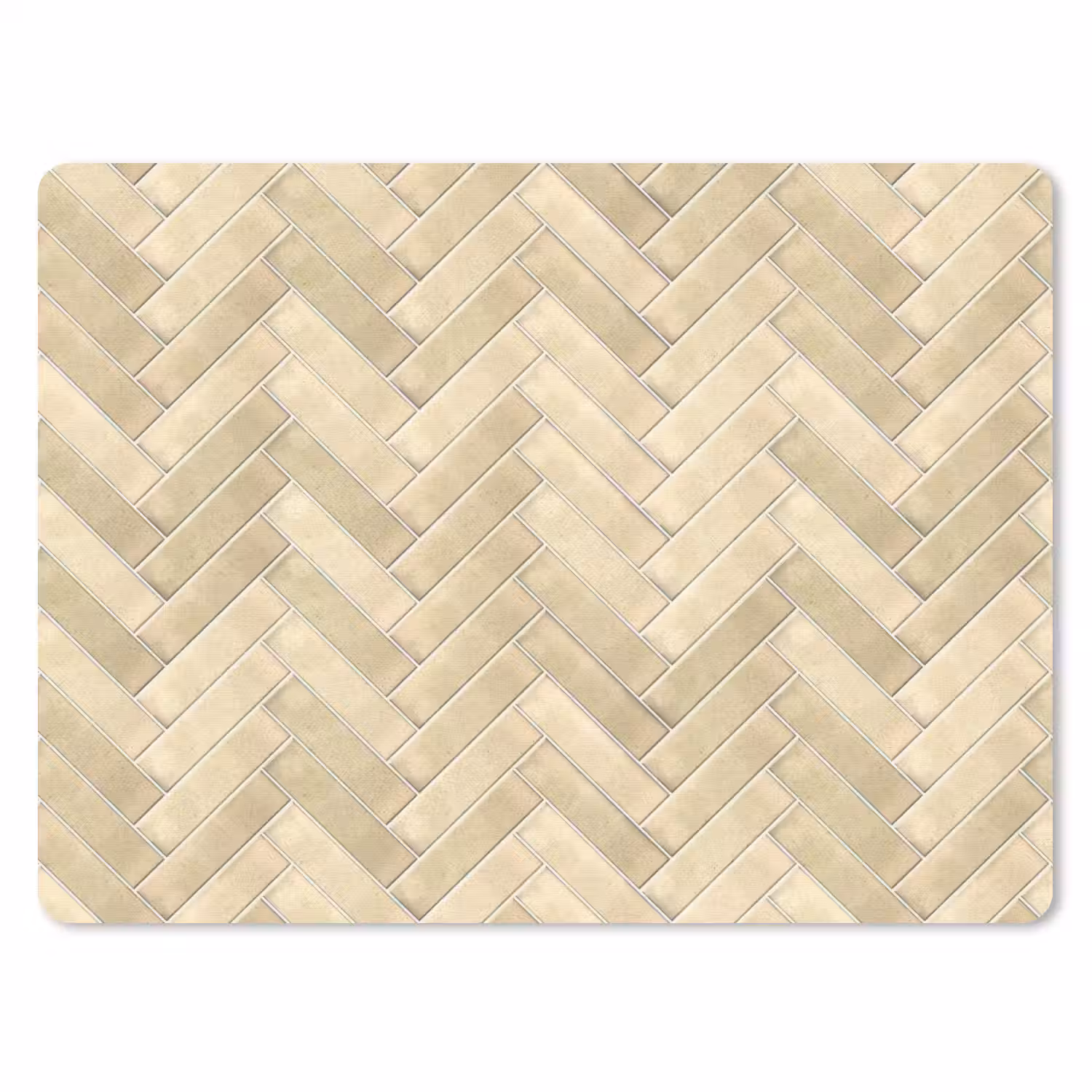 Visgraat - Tegel - Zand muismat rubber klein 262 -3d