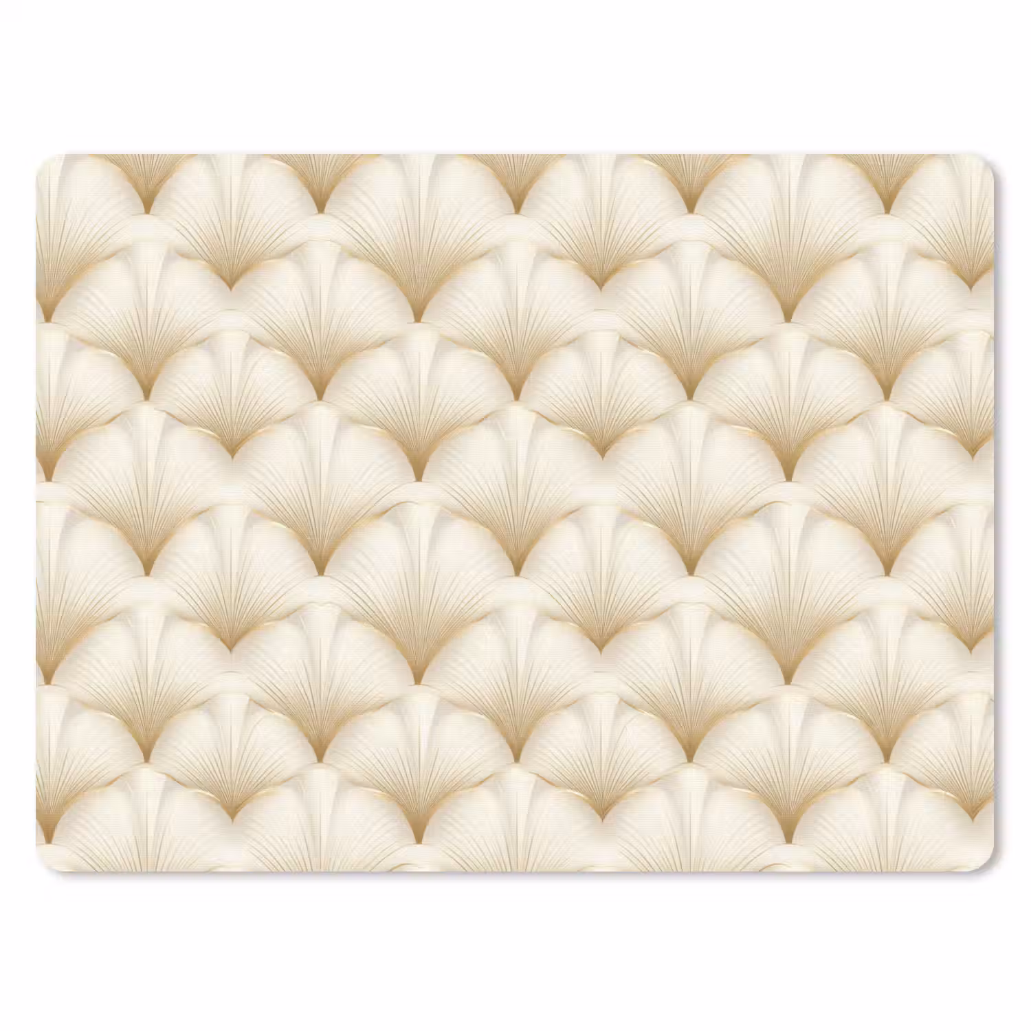 Waaier - Motief - Goud muismat rubber klein 262 -3d