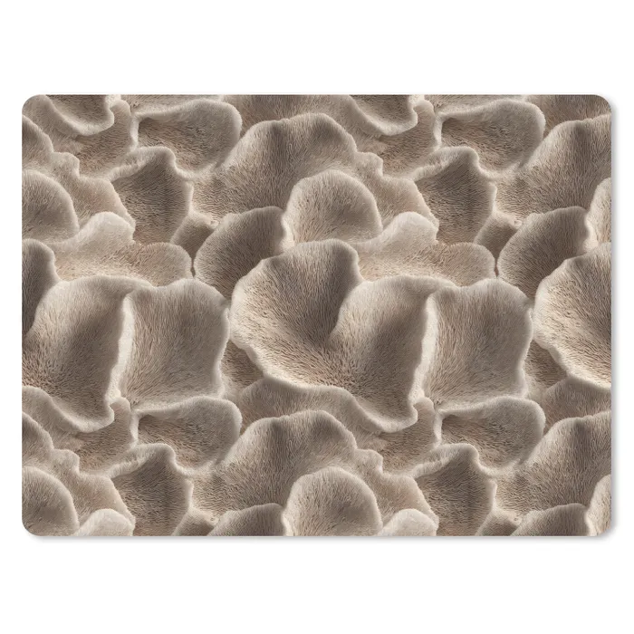Waaiervorm - Beige - Vezel textuur muismat rubber klein 262 -3d