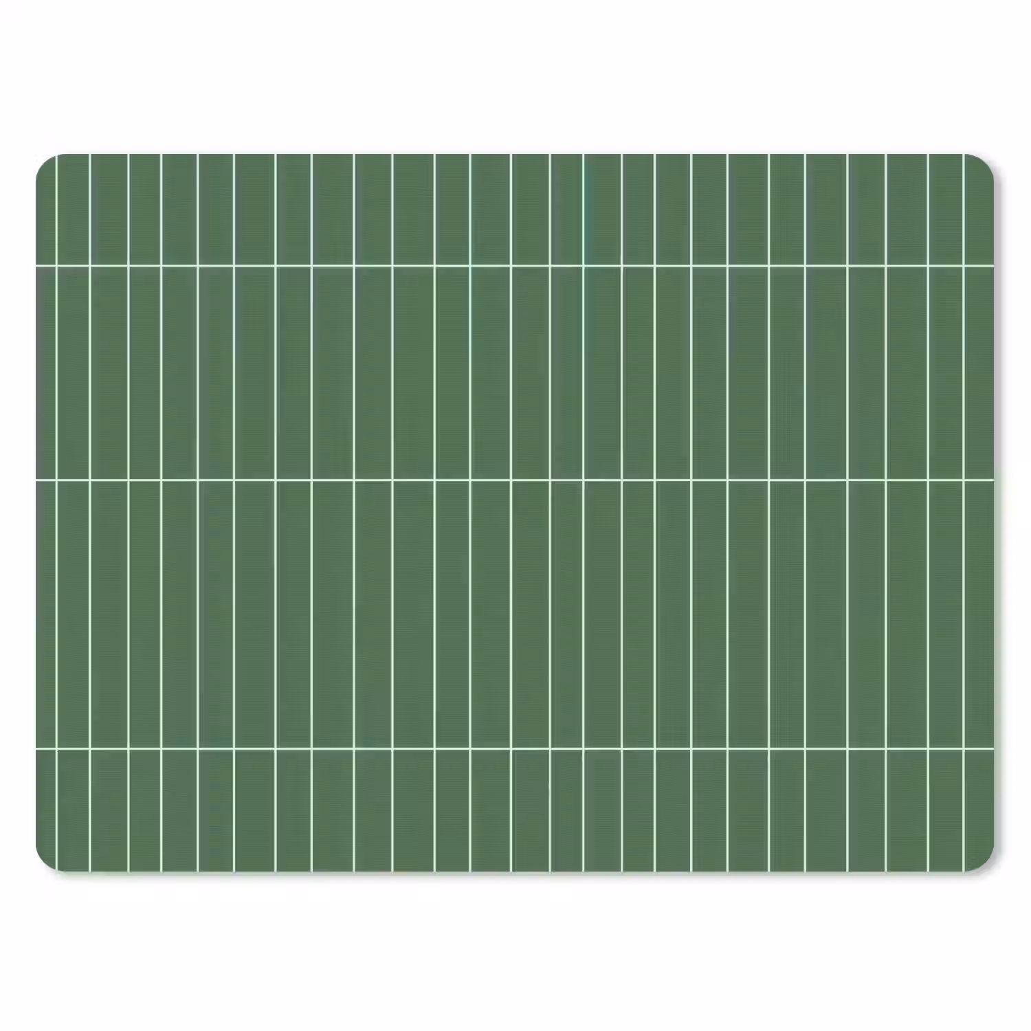 Wandtegel - Verticaal - Donkergroen muismat rubber klein 262 -3d