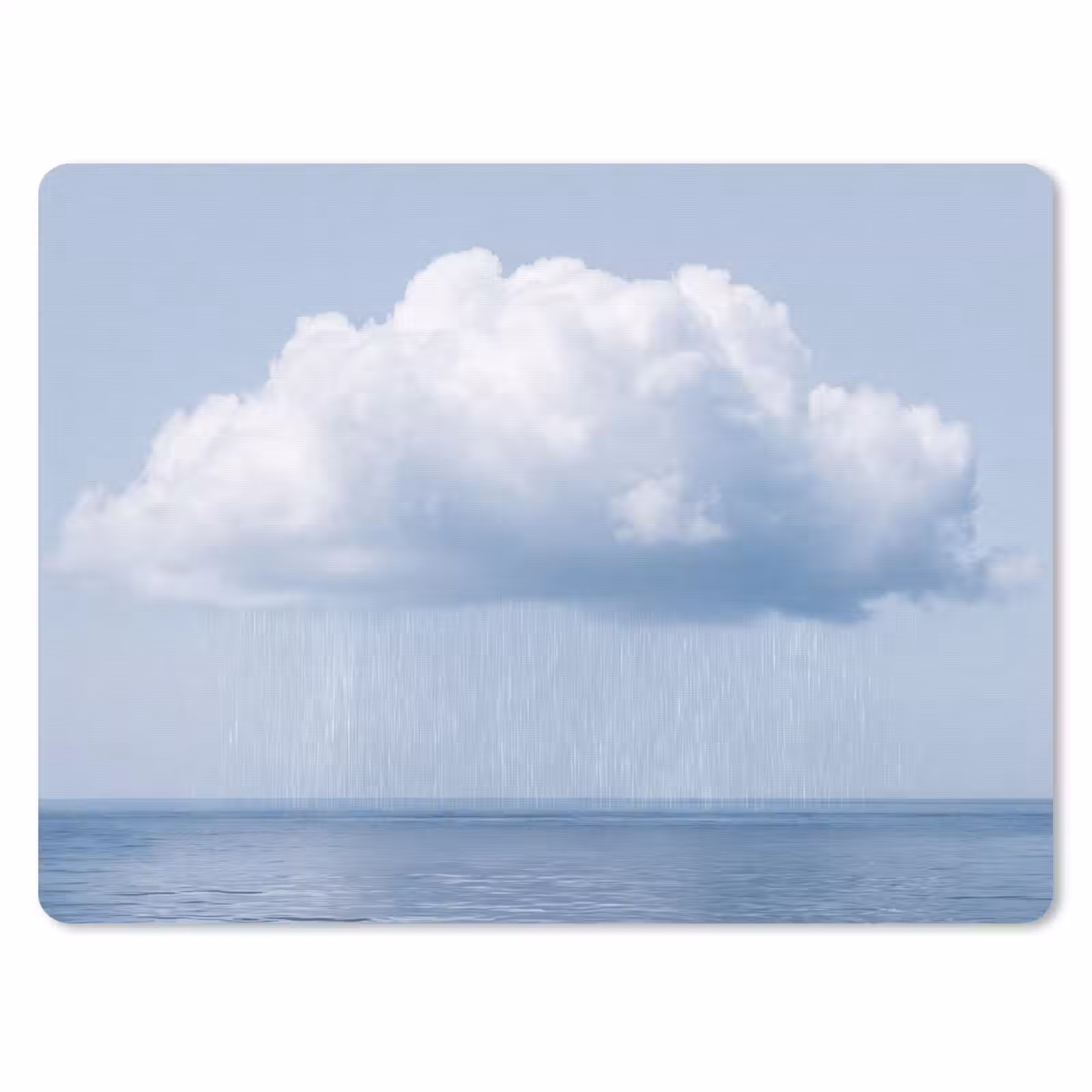Muismat - Wolk - Regen - Natuur - Wolk - Regen - Natuur muismat rubber klein
