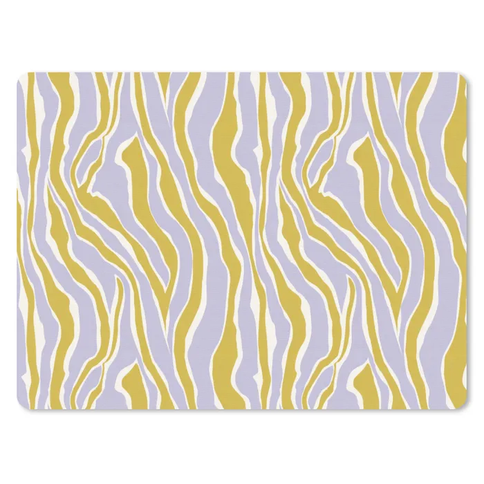 Zebra - Modern - Meerkleurig muismat rubber klein 262 -3d