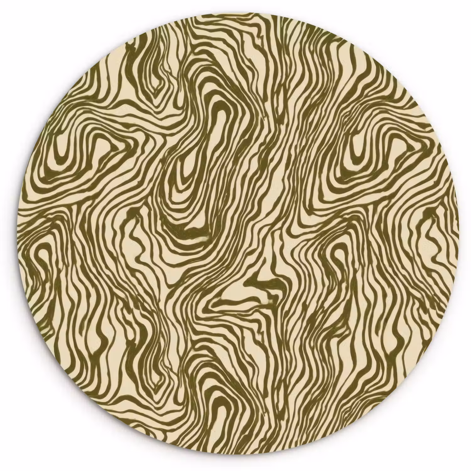 Abstract - Marmer - Groen Wandcirkel kunststof plaat 5mm dik klein 188 -3d