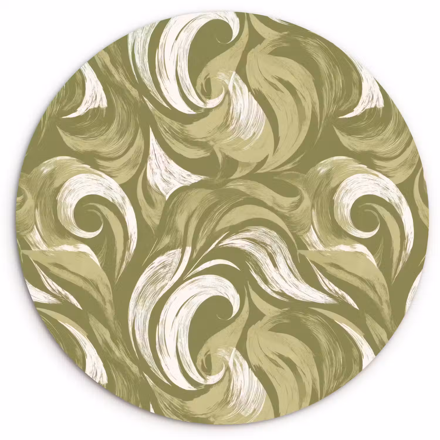 Abstract - Textuur - Groen Wandcirkel kunststof plaat 5mm dik klein 188 -3d