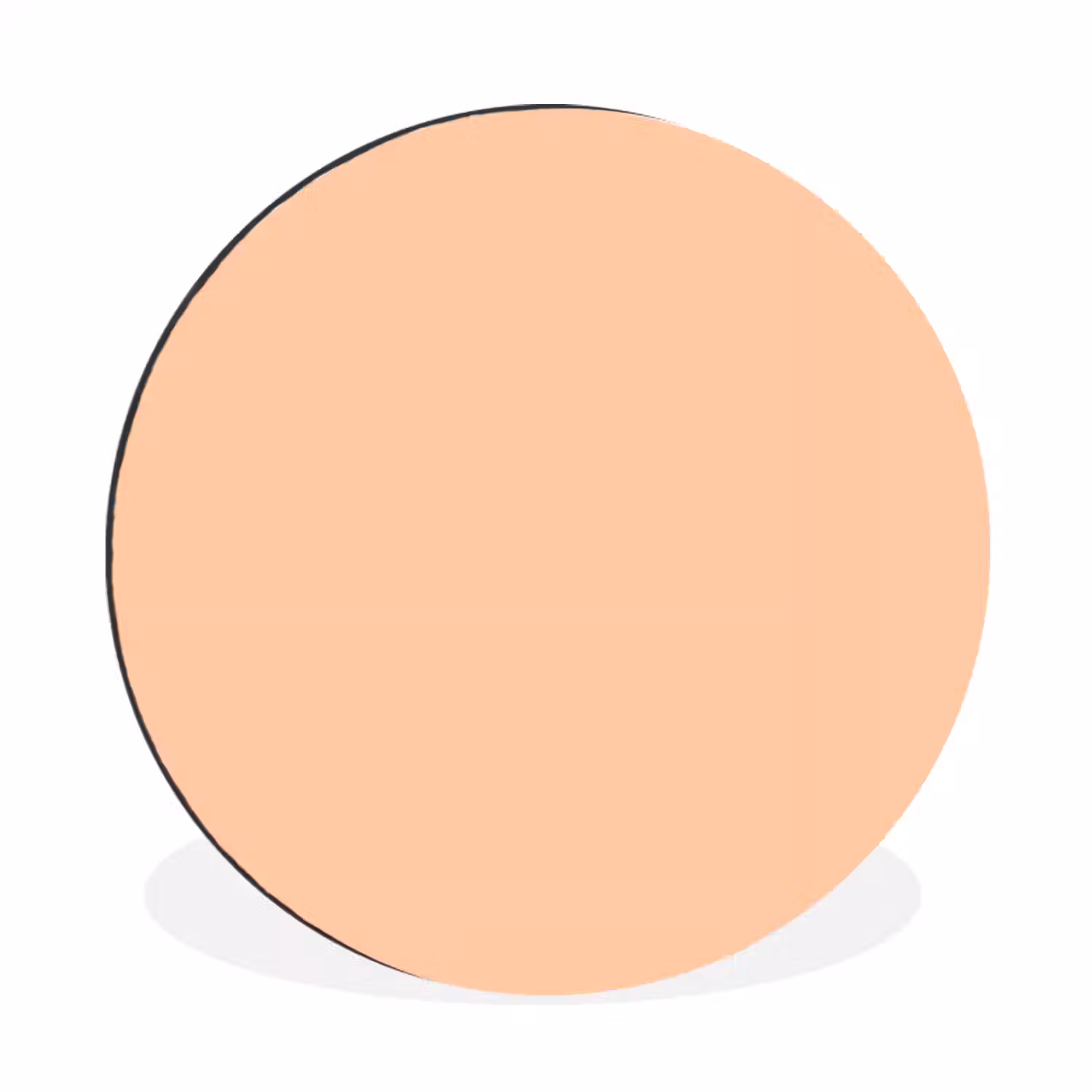 Apricot - Blush - Nude Wandcirkel aluminium klein 190 -3d