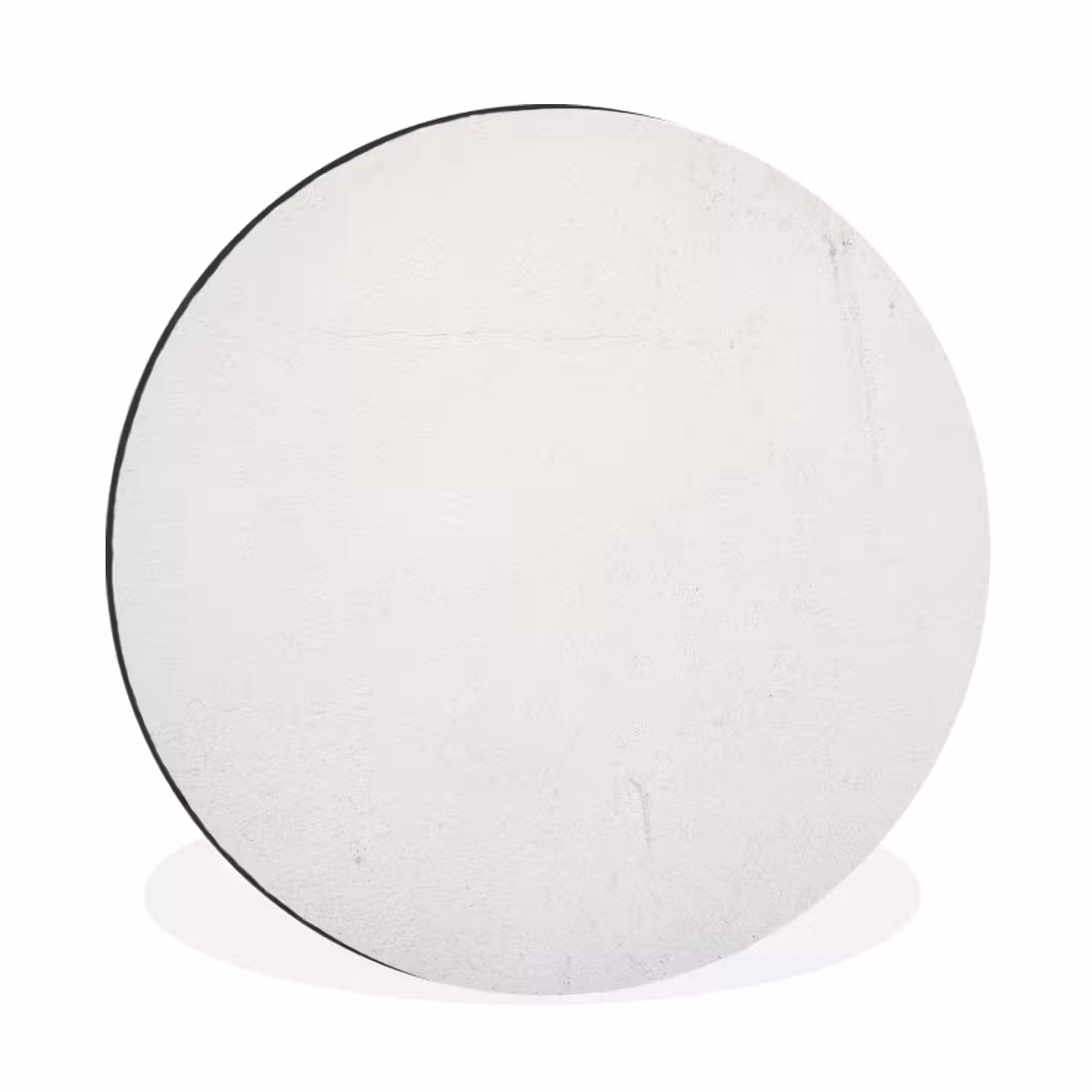 Beton - Wit - Modern Wandcirkel aluminium klein -3d