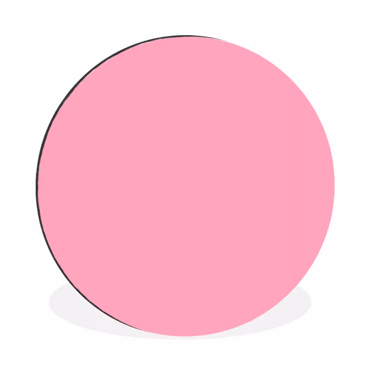 Bubblegum - Pink - Roze Wandcirkel aluminium klein 190 -3d