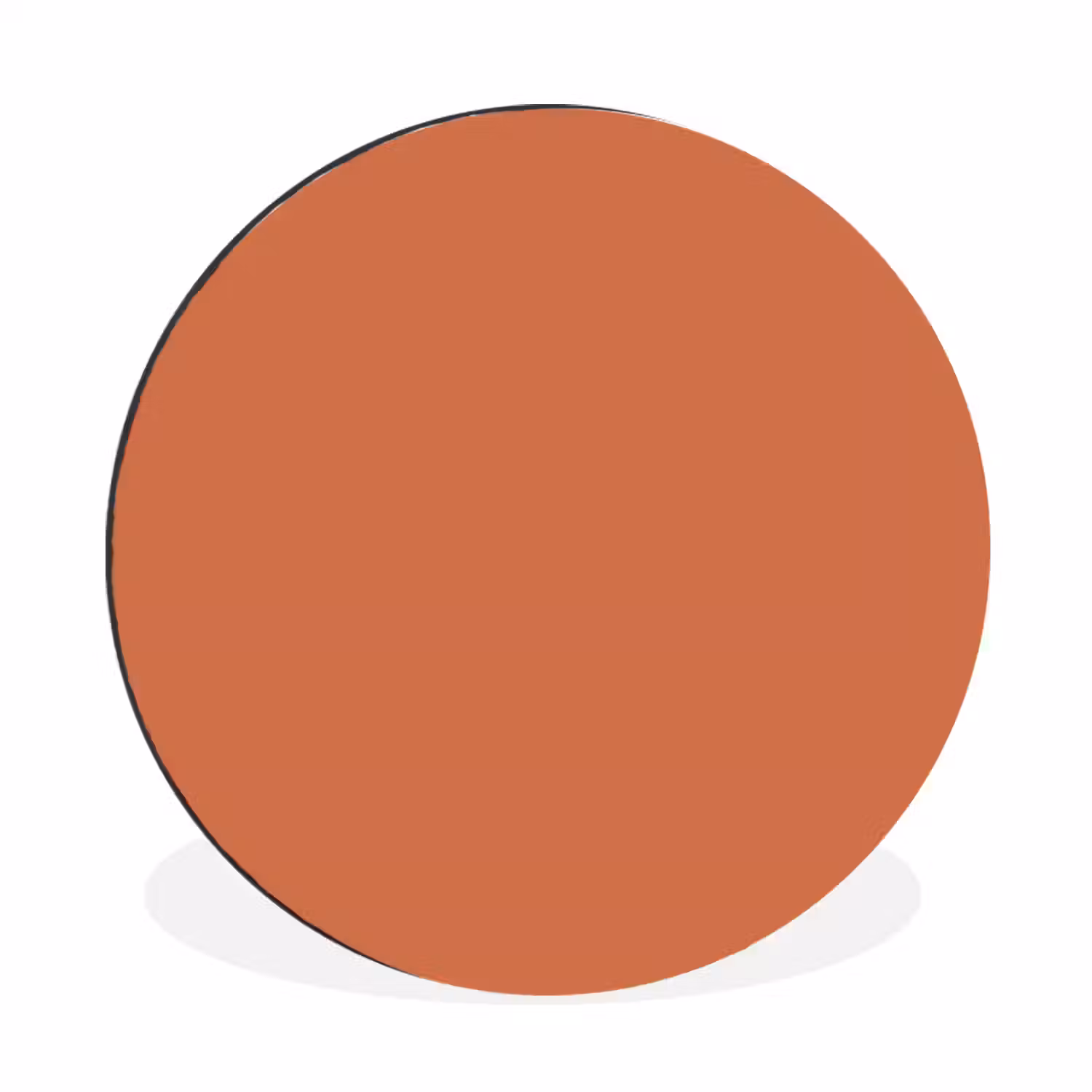 Classic - Terracotta - Oranje Wandcirkel aluminium klein 190 -3d