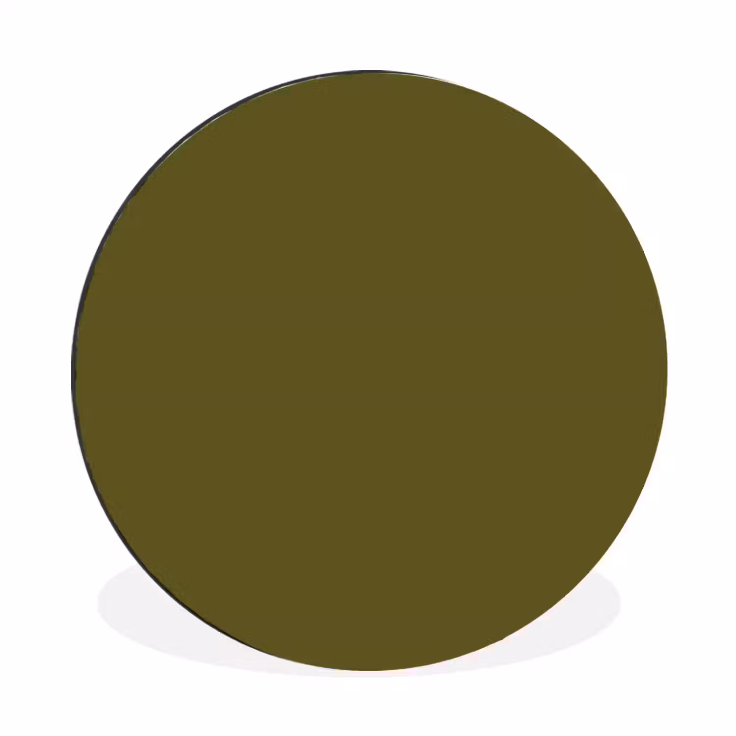 Dark - Olive - Groen Wandcirkel aluminium klein 190 -3d