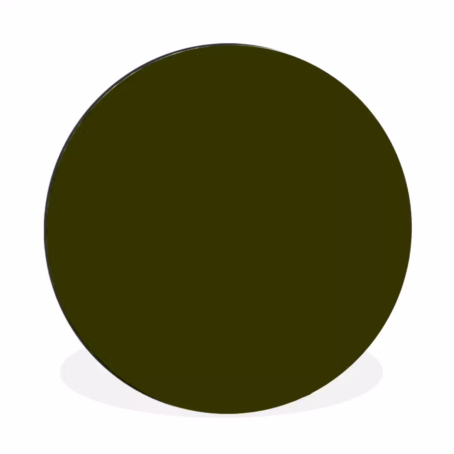 Dark - Olive - Groen Wandcirkel aluminium klein 190 -3d