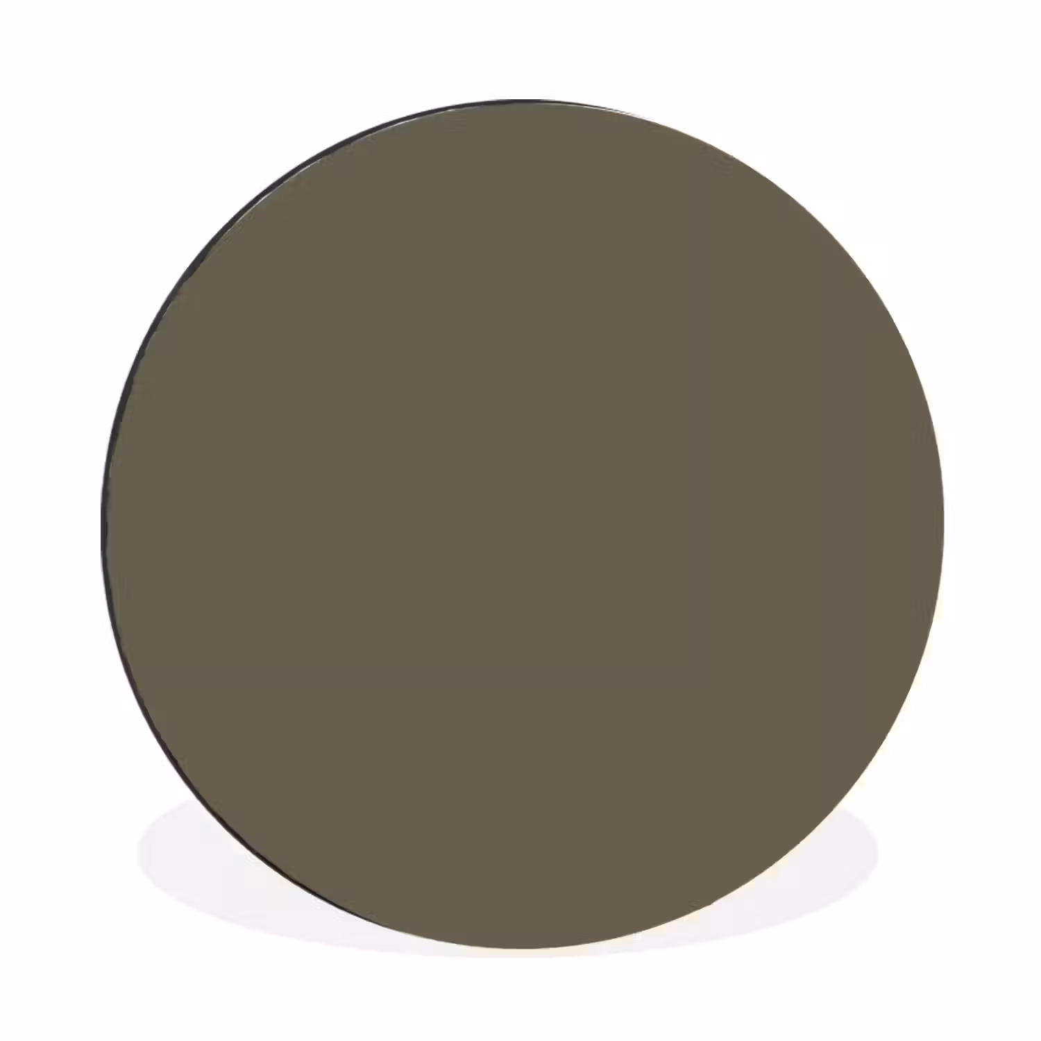 Deep - Khaki - Groen Wandcirkel aluminium klein 190 -3d