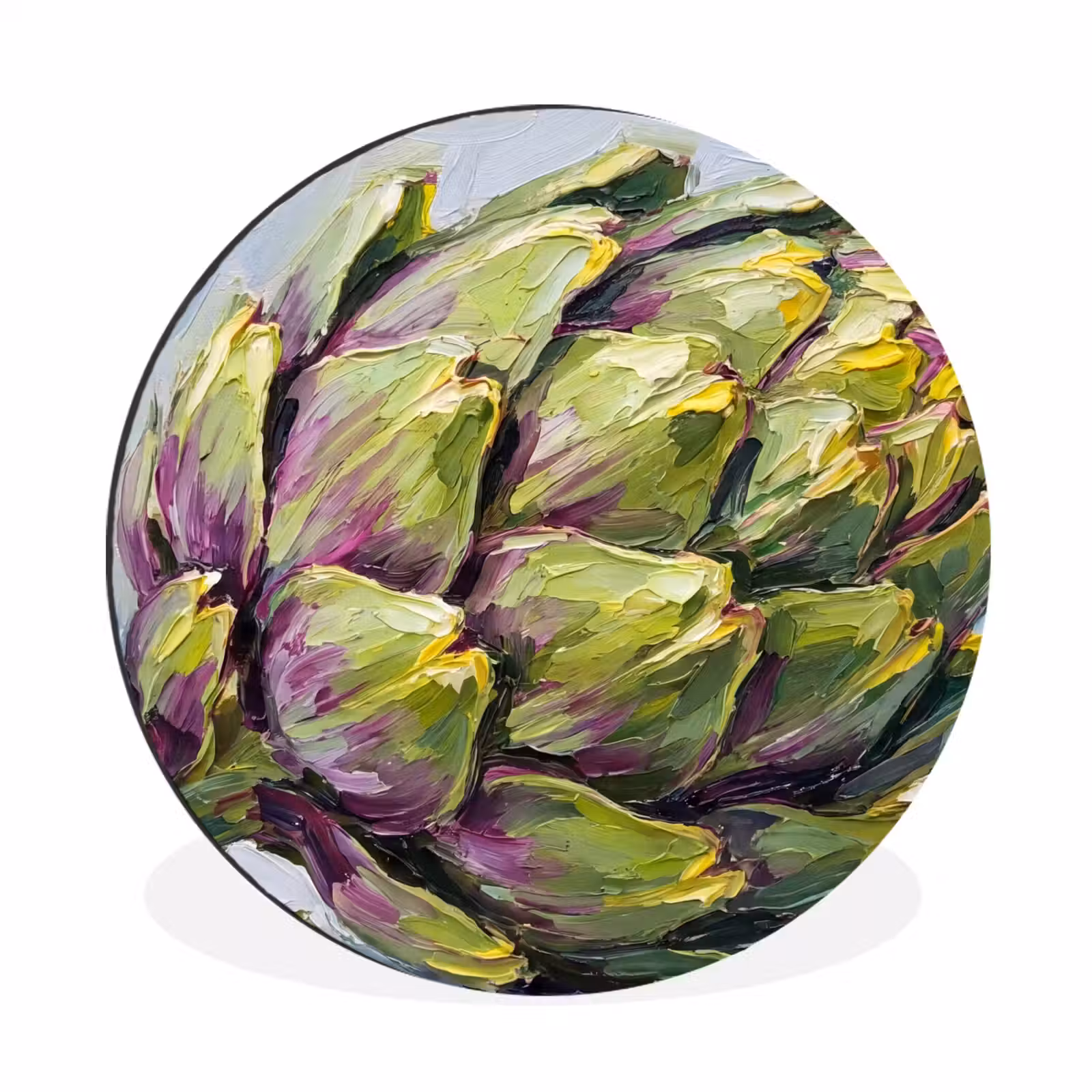 Muurcirkel aluminium - Eten - Artisjok - Modern - Eten - Artisjok - Modern Wandcirkel aluminium klein