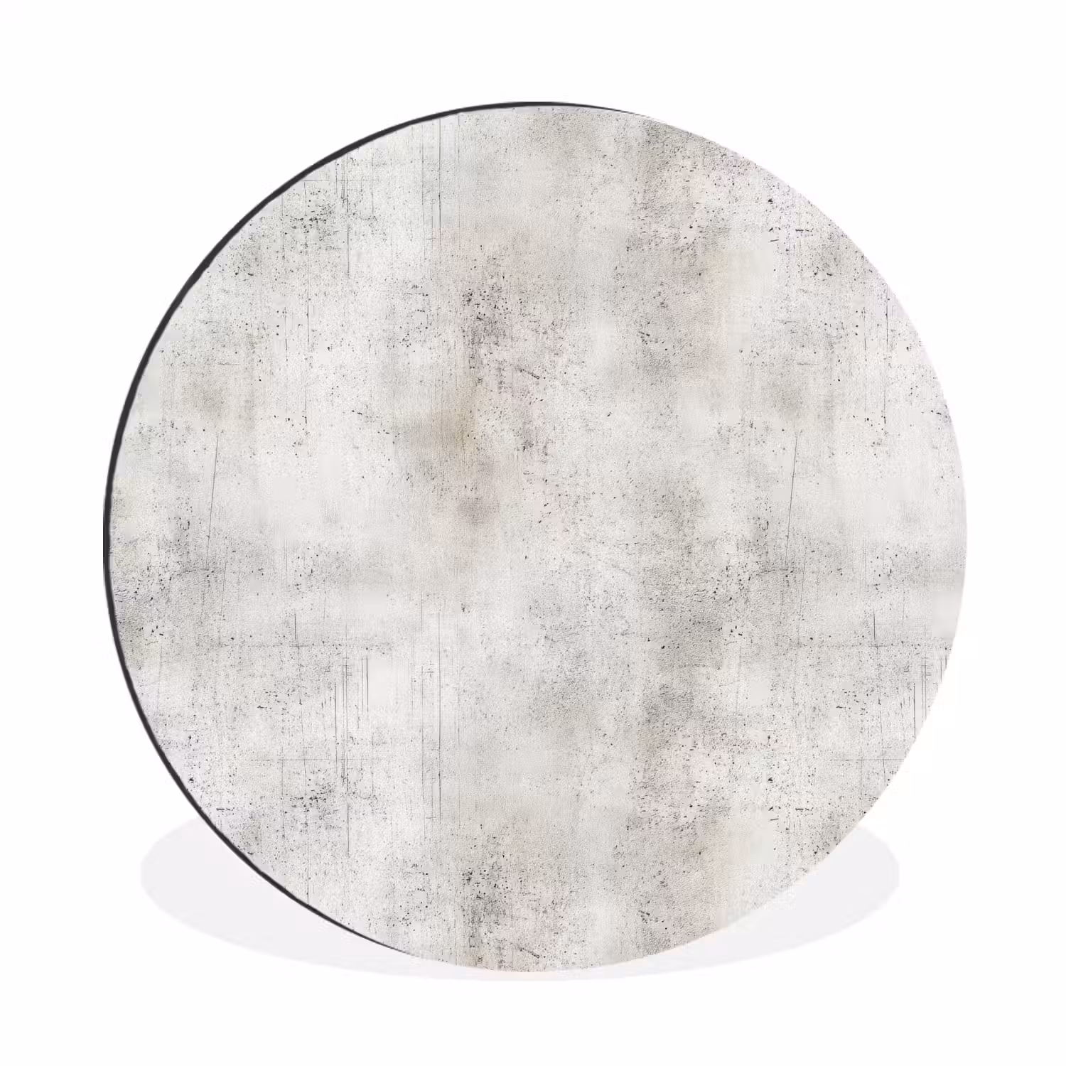 Grijs - Beton - Verweerd Wandcirkel aluminium klein 190 -3d
