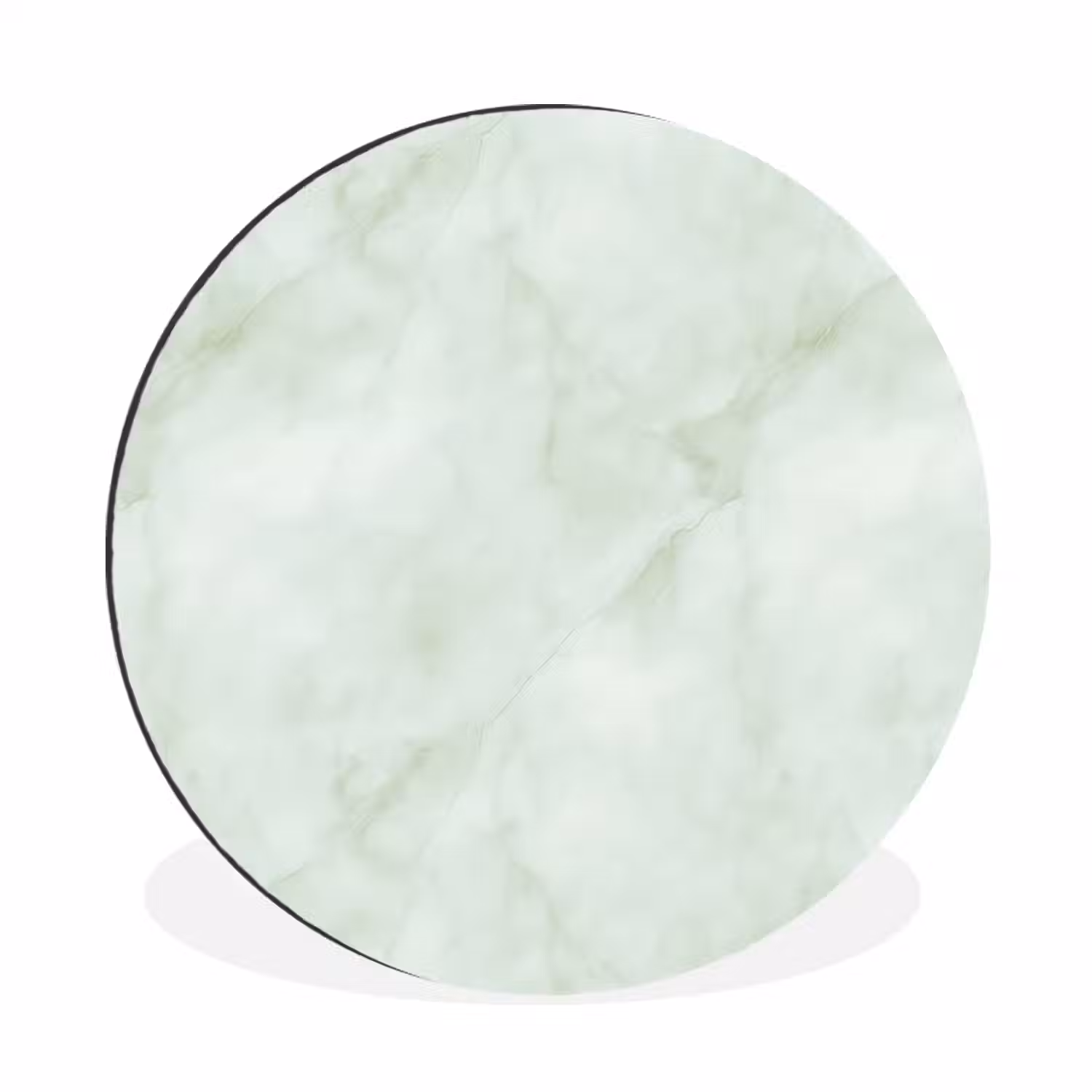 Groen - Marmer - Vloeiende aders Wandcirkel aluminium klein 190 -3d
