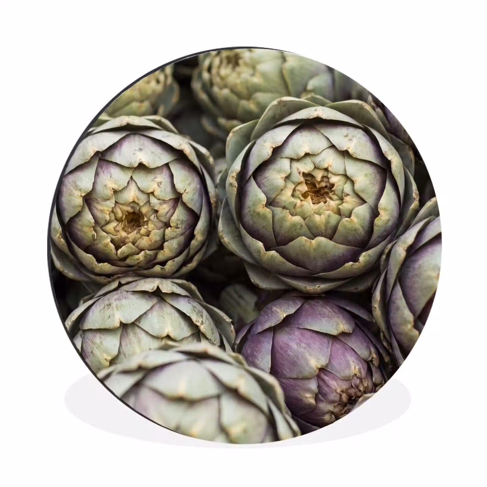 Muurcirkel aluminium - Groenten - Vers - Eten — 1