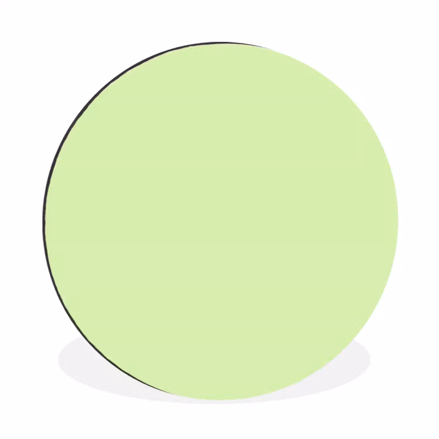 Light - Lime - Groen Wandcirkel aluminium klein 190 -3d