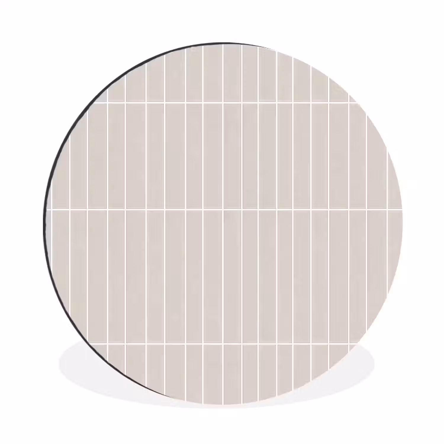 Patroon - Tegels - Zand Wandcirkel aluminium klein 190 -3d
