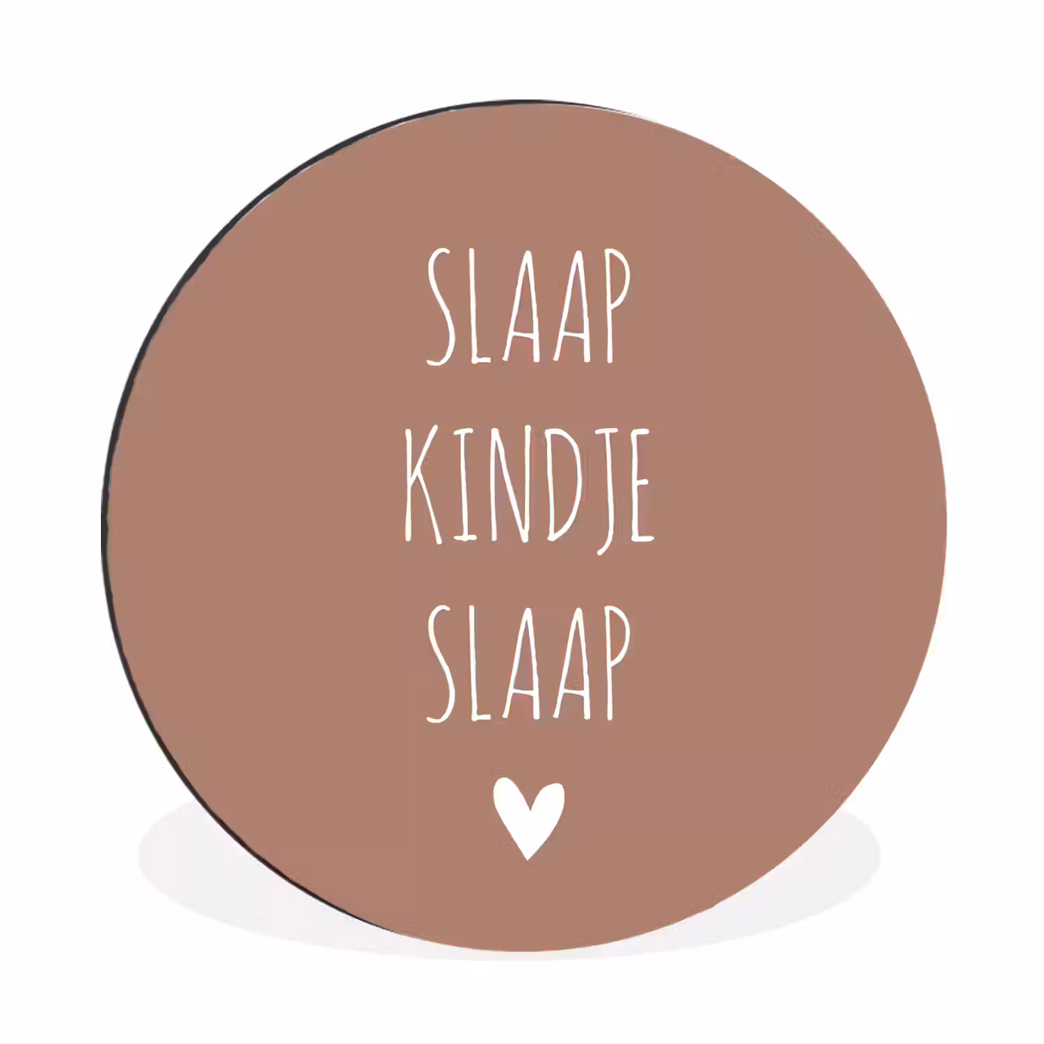 Slaap kindje slaap - Quotes - Spreuken Wandcirkel aluminium klein -3d