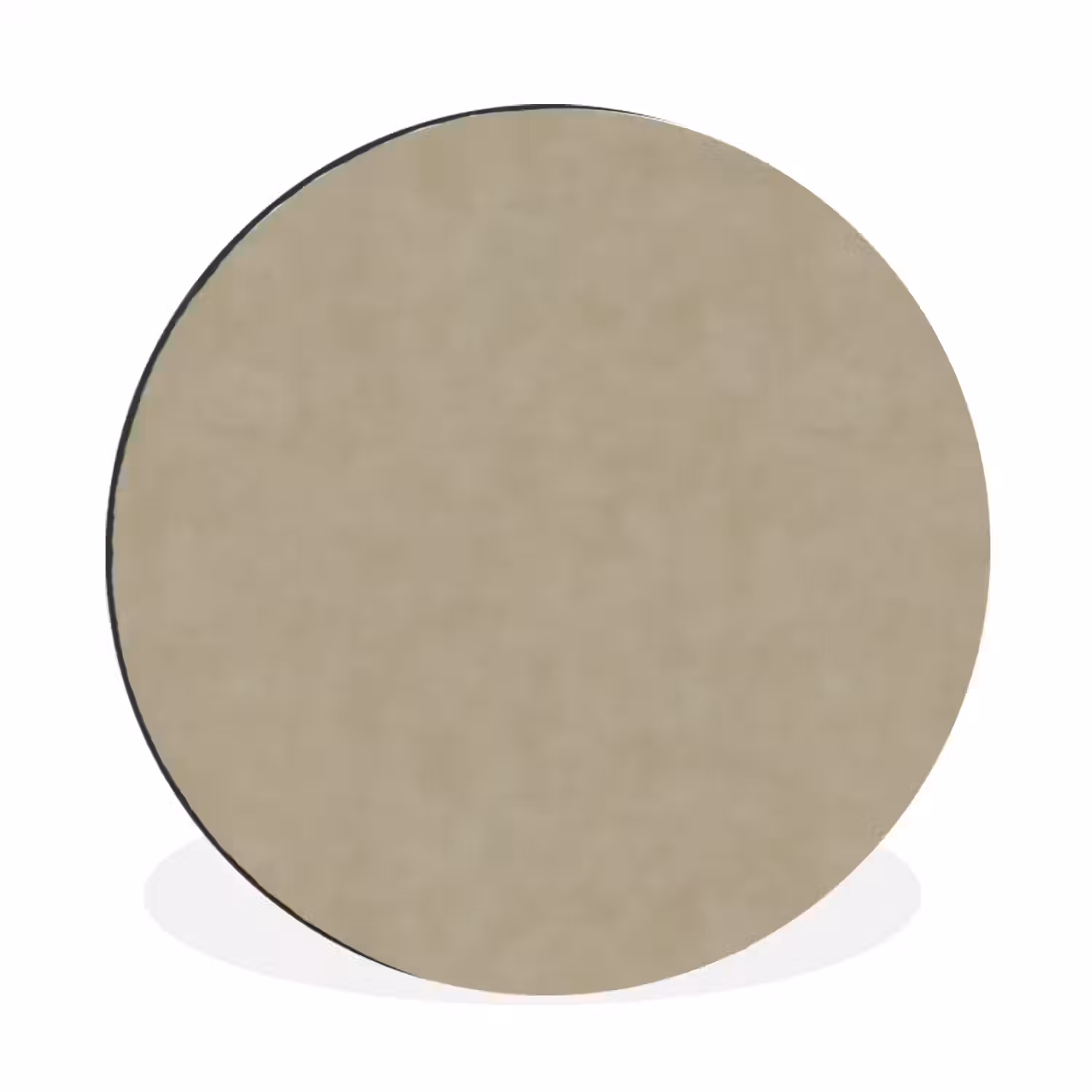 Taupekleur - Gewolkt textuur - Natuurlijk Wandcirkel aluminium klein 190 -3d