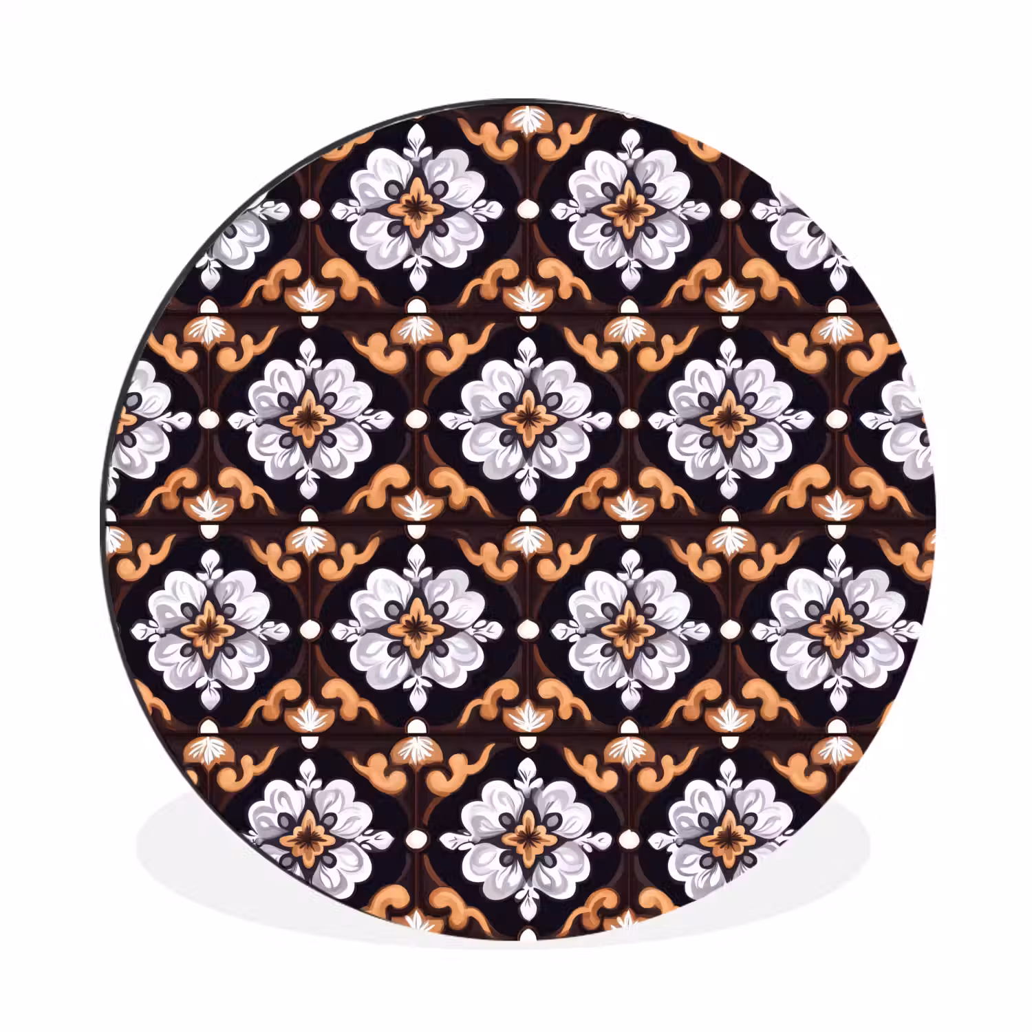 traditioneel - Element - Kleurrijk Wandcirkel aluminium klein 190 -3d