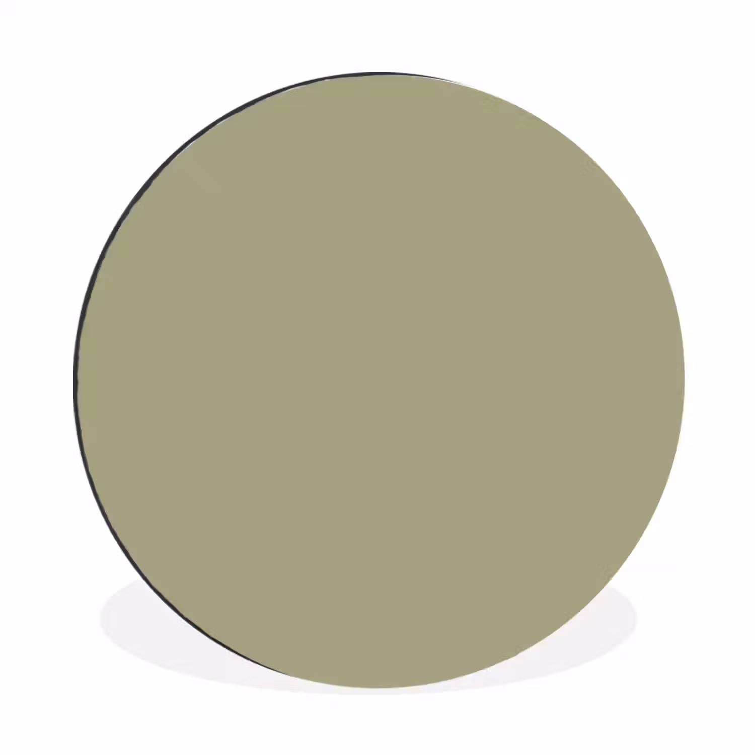 Vintage - Sage - Groen Wandcirkel aluminium klein 190 -3d