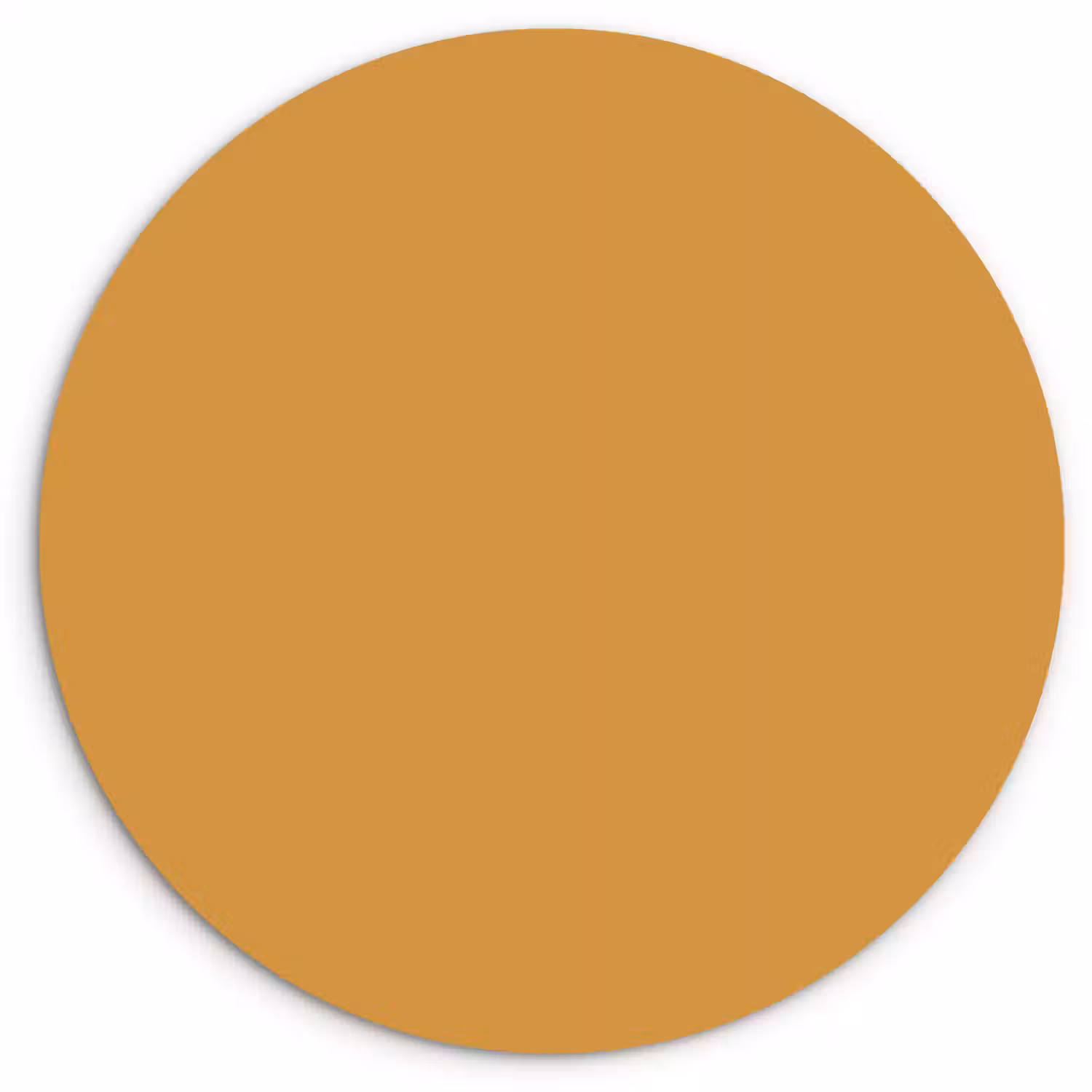 Autumn - Mustard - Geel Wandcirkel kunststof plaat 5mm dik klein 188 -3d