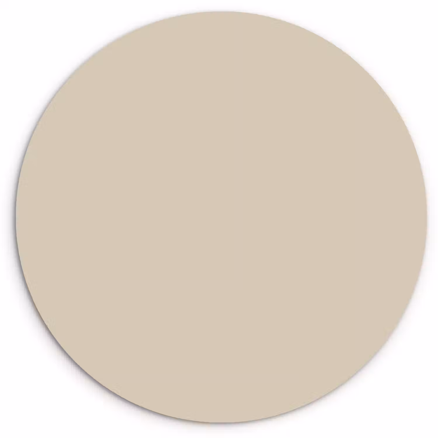 Baked - Biscuit - Nude Wandcirkel kunststof plaat 5mm dik klein 188 -3d