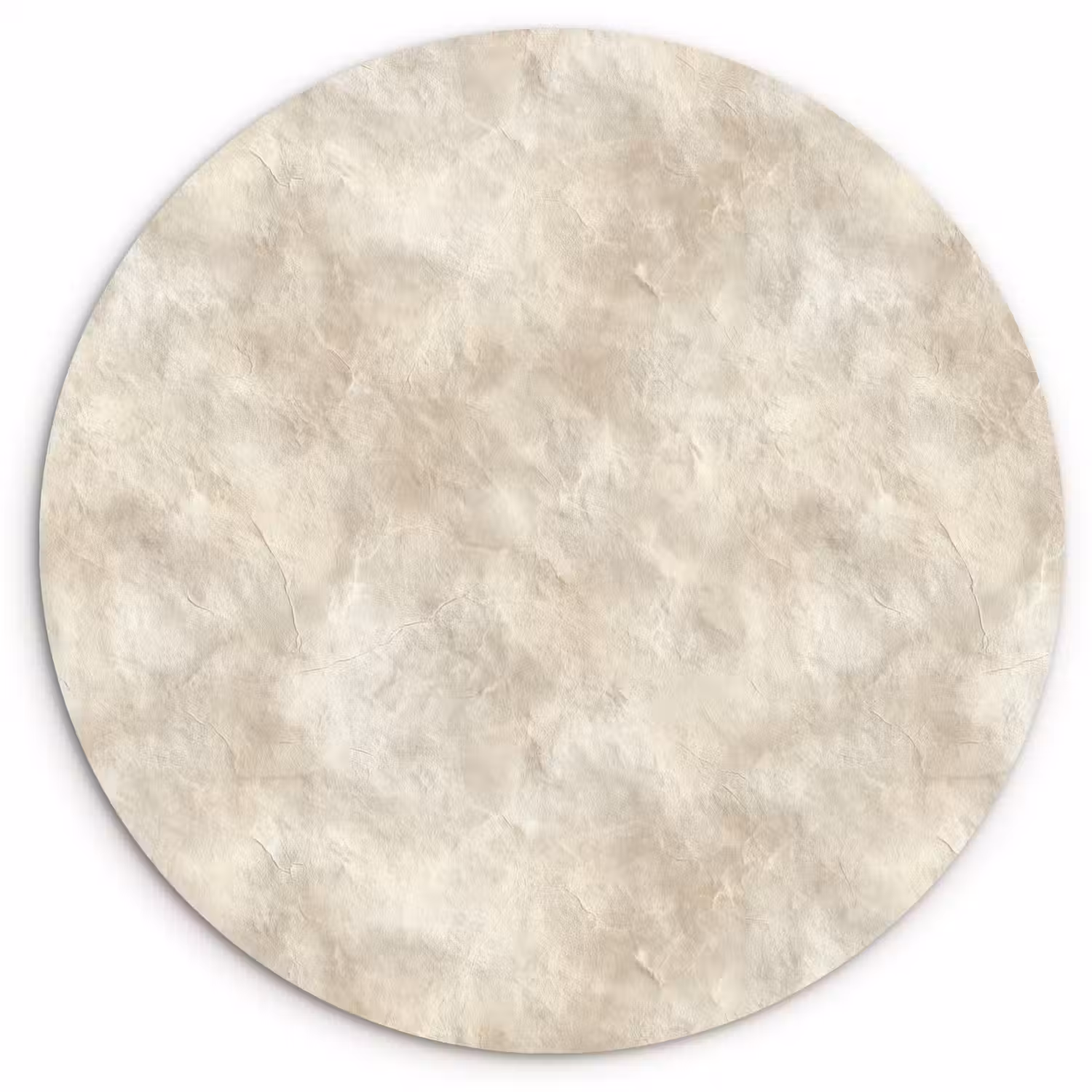 Beige - Reliëfstructuur - Natuursteen Wandcirkel kunststof plaat 5mm dik klein 188 -3d