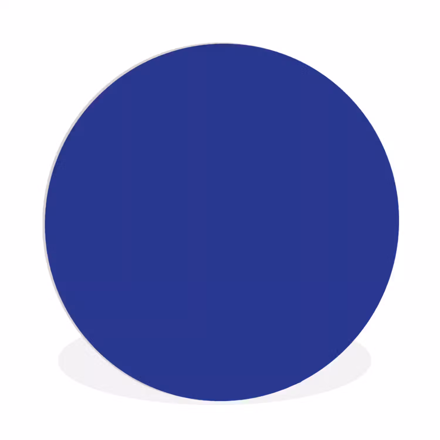 Blauw - Effen kleur - Donkerblauw Wandcirkel kunststof plaat 5mm dik klein 188 -3d