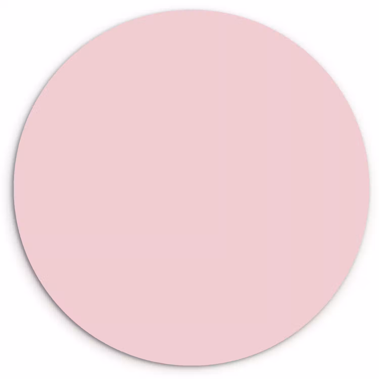 Blush - Pink - Roze Wandcirkel kunststof plaat 5mm dik klein 188 -3d