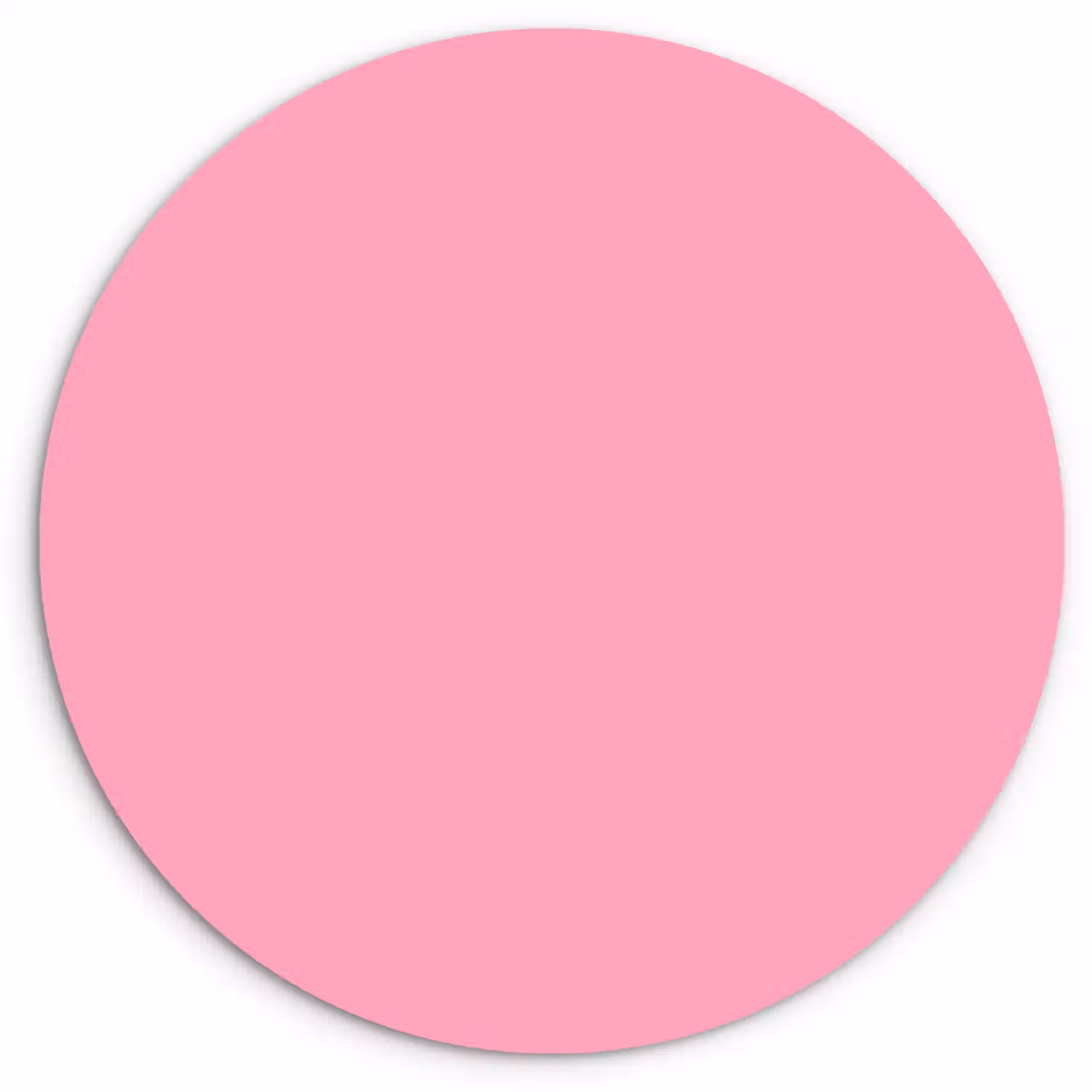 Bubblegum - Pink - Roze Wandcirkel kunststof plaat 5mm dik klein 188 -3d