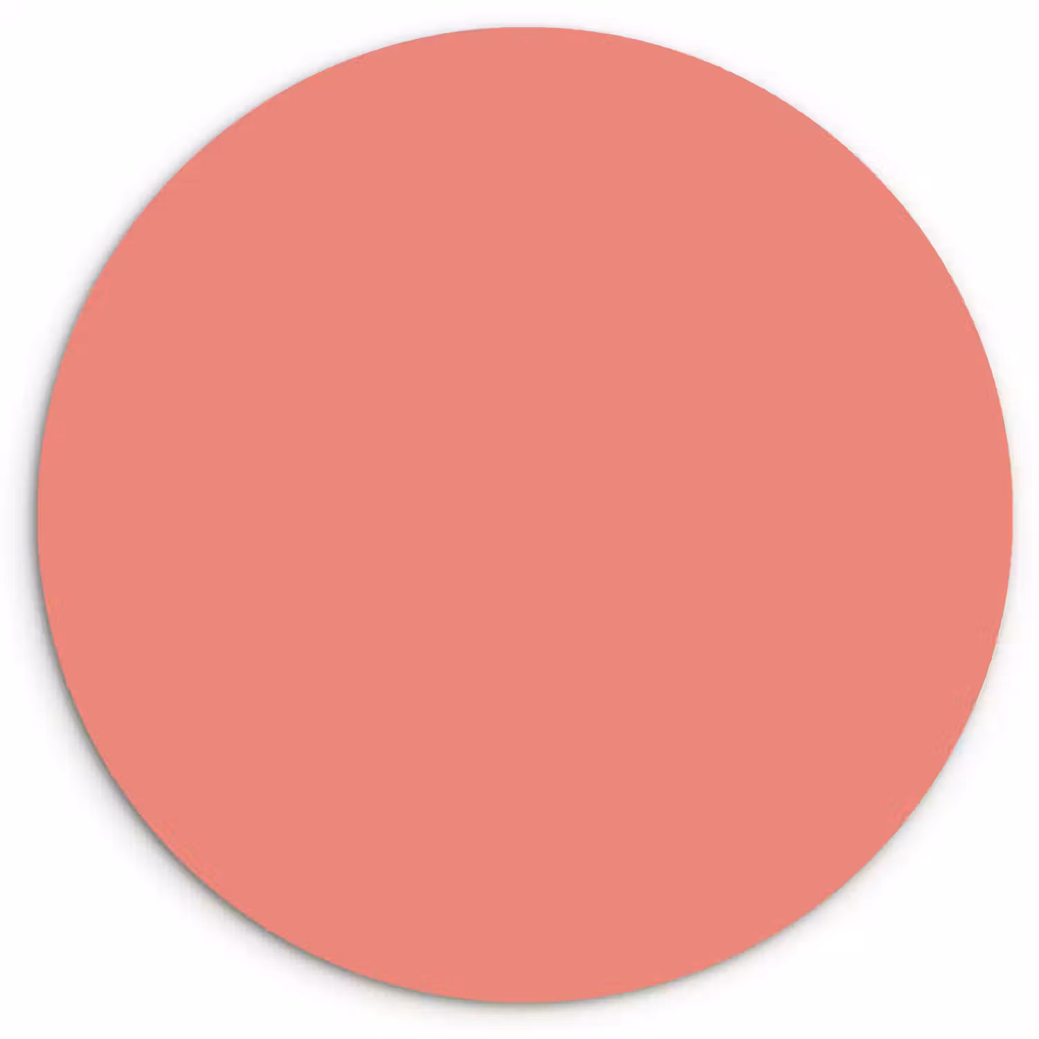 Coral - Reef - Rood Wandcirkel kunststof plaat 5mm dik klein 188 -3d