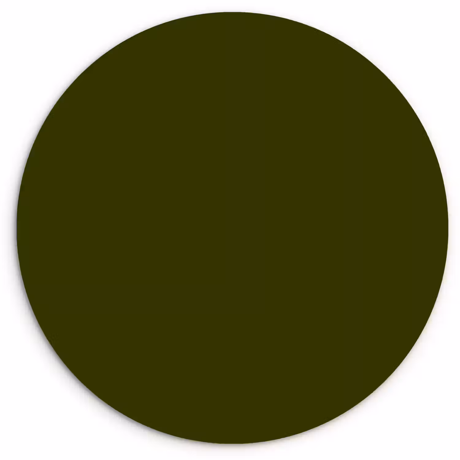 Dark - Olive - Groen Wandcirkel kunststof plaat 5mm dik klein 188 -3d