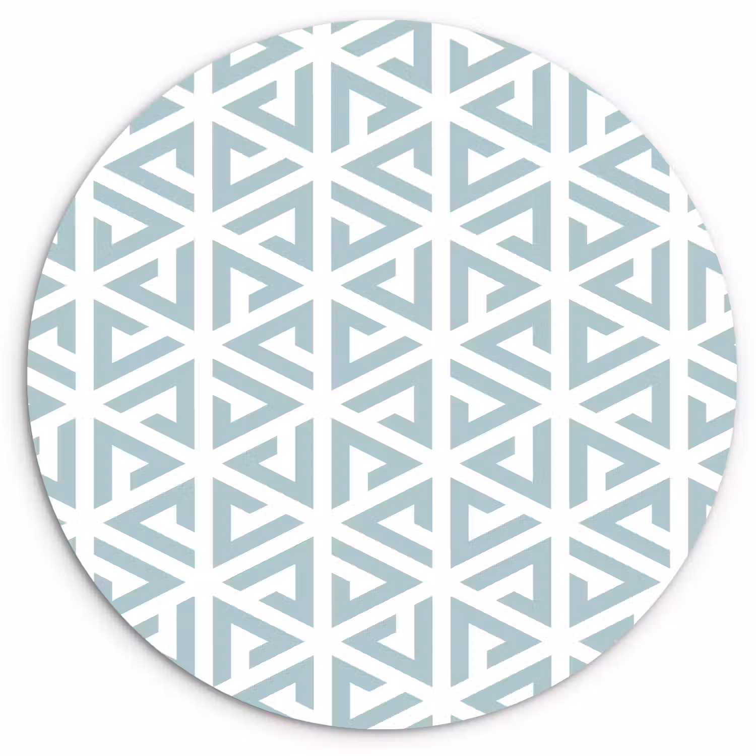 Design - Geometrie - Patroon - Driehoek Wandcirkel kunststof plaat 5mm dik klein 188 -3d