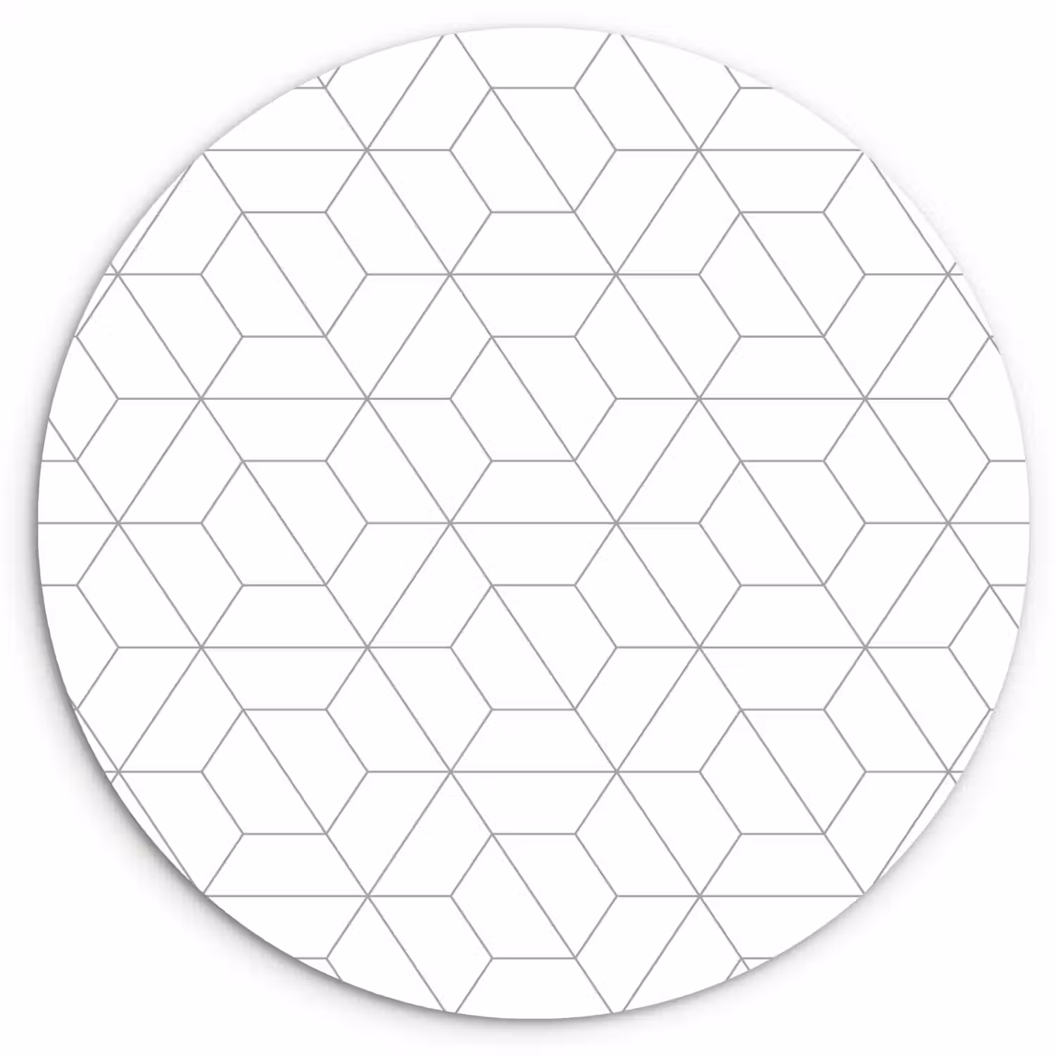Geometrie - Lijn - Patroon Wandcirkel kunststof plaat 5mm dik klein 188 -3d