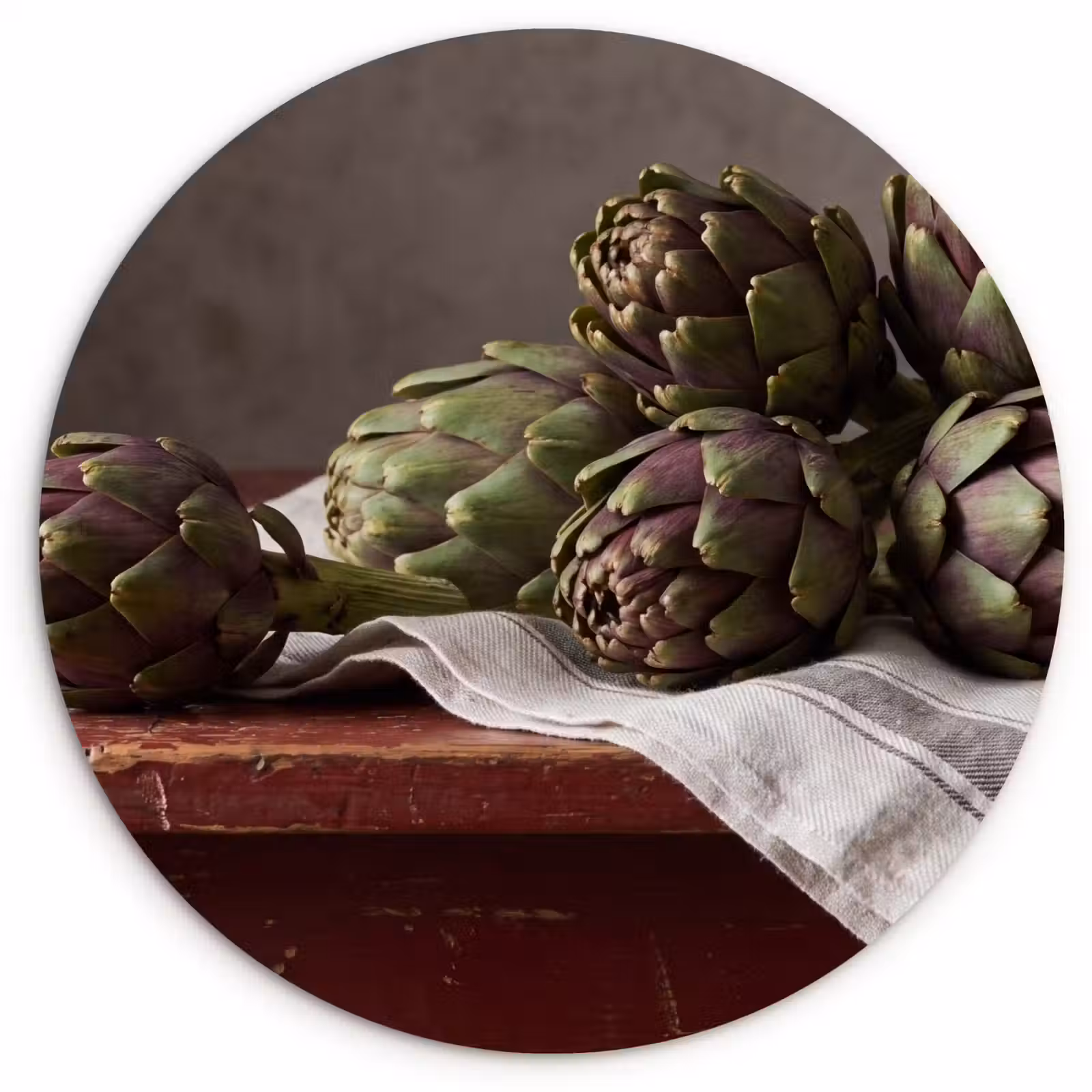 Muurcirkel glas - Artisjok - Eten - Rustiek - Artisjok - Eten - Rustiek Wandcirkel plexiglas klein