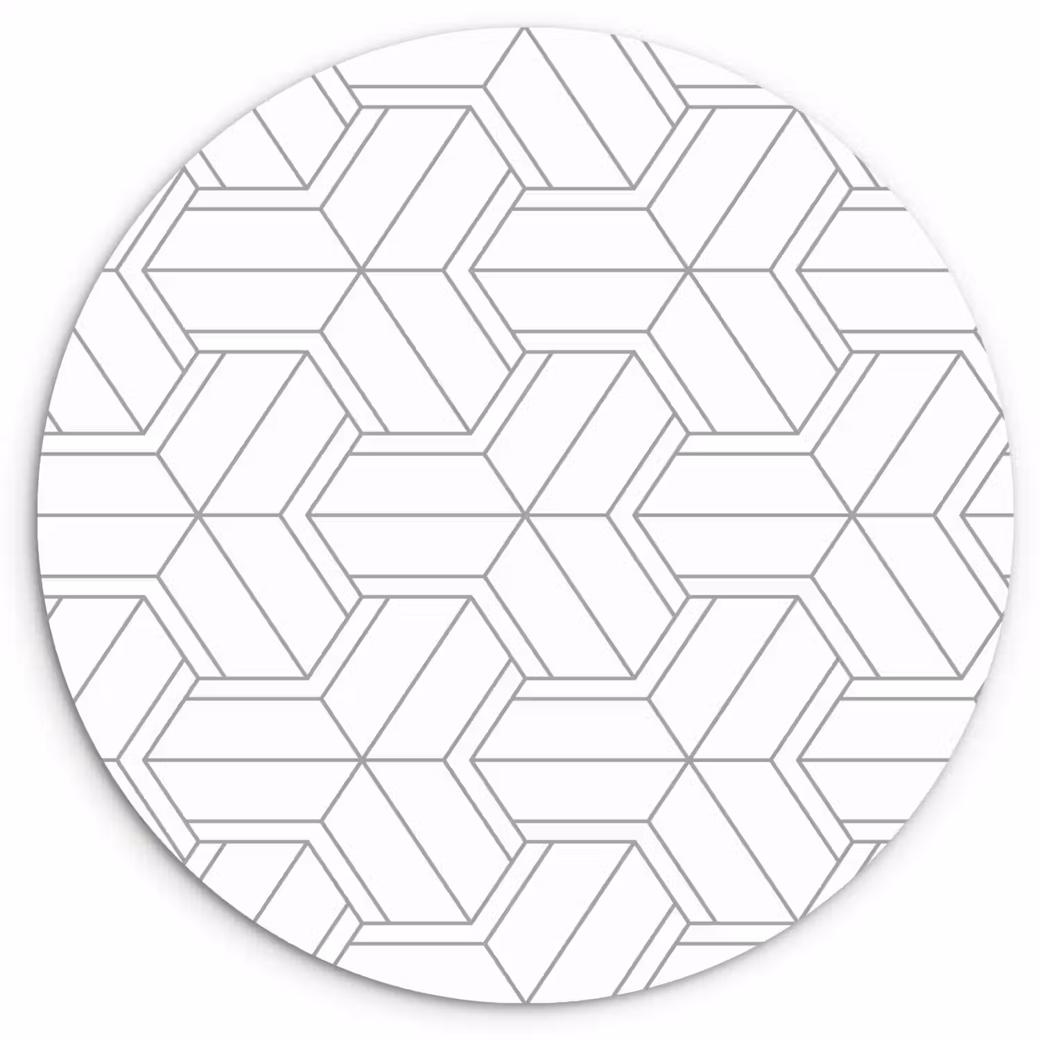 Design - Geometrie - Patroon - Lijn Wandcirkel plexiglas klein 852 -3d