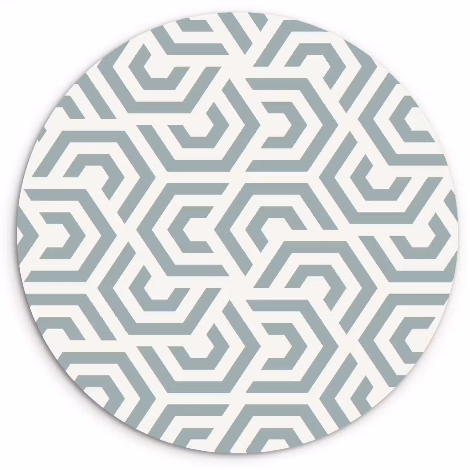 Design - Lijn - Patroon - Groen Wandcirkel plexiglas klein 852 -3d