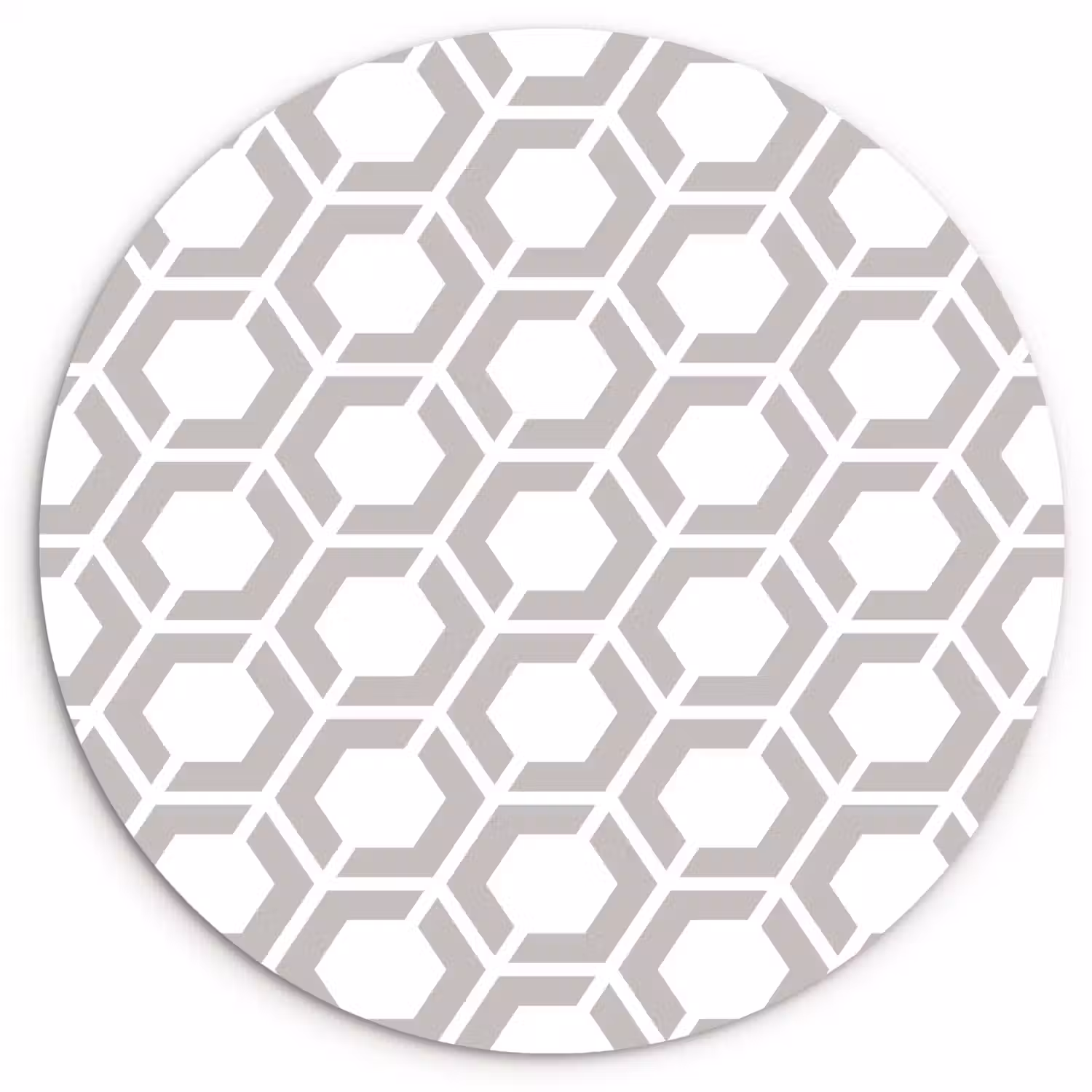 Grafisch - Patroon - Modern - Hexagon Wandcirkel plexiglas klein 852 -3d