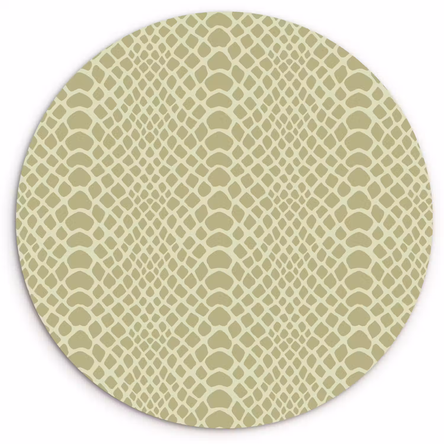 Groen - Patroon - Schubben Wandcirkel plexiglas klein 852 -3d