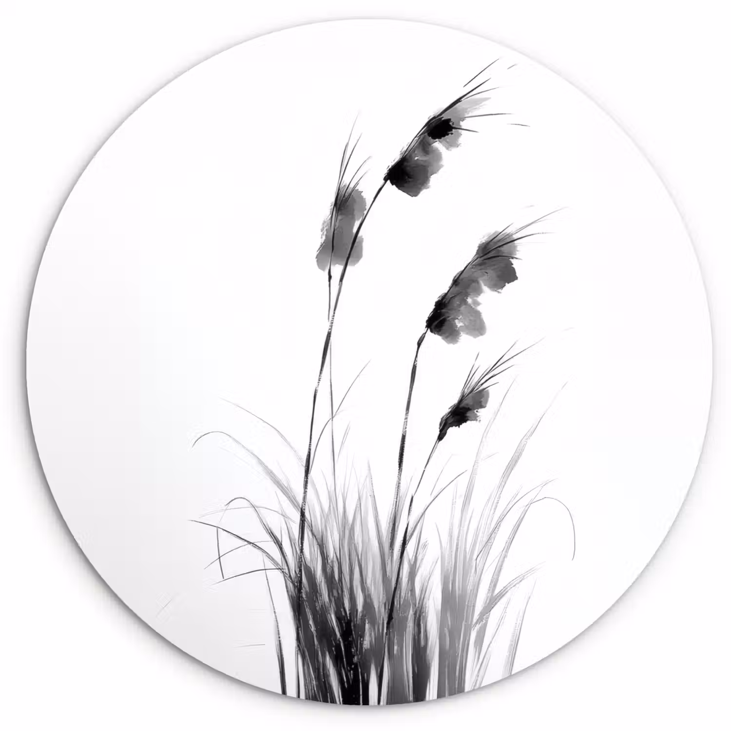 Minimalistisch - Stelen - Wit Wandcirkel plexiglas klein -3d