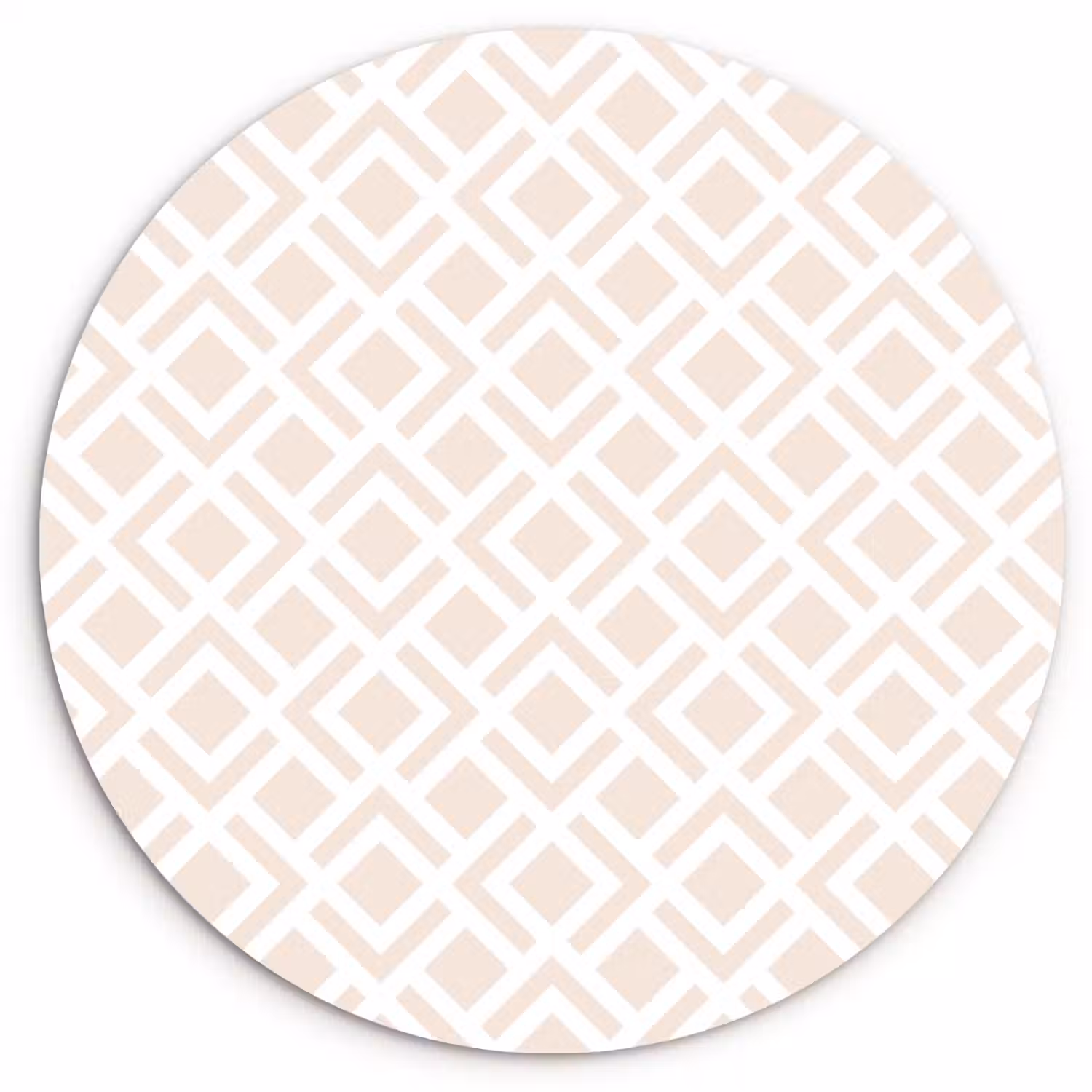 Patronen - Abstract - Beige - Geometrie Wandcirkel plexiglas klein 852 -3d